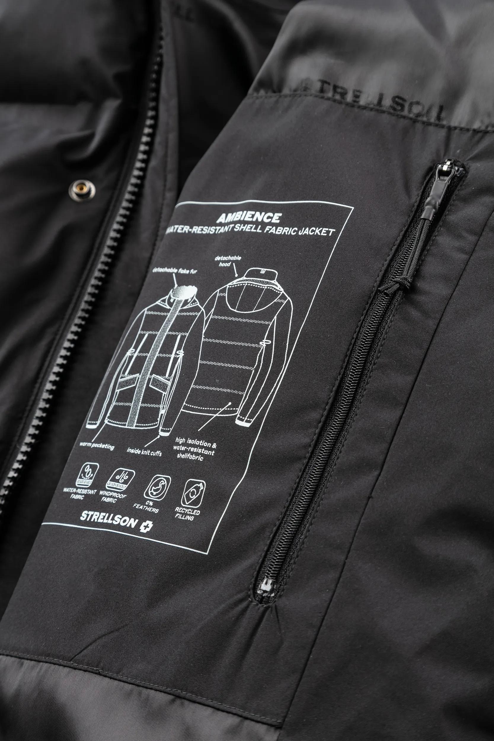 Strellson Parka »Ambience« mit Kapuze Regular Fit Langlebiges Techmaterial abnehmbare Details