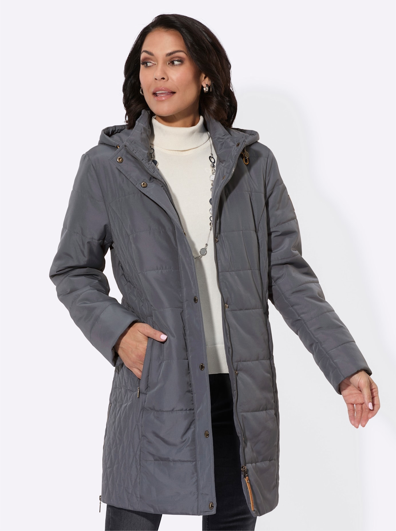 Casual Looks Steppjacke, mit Kapuze