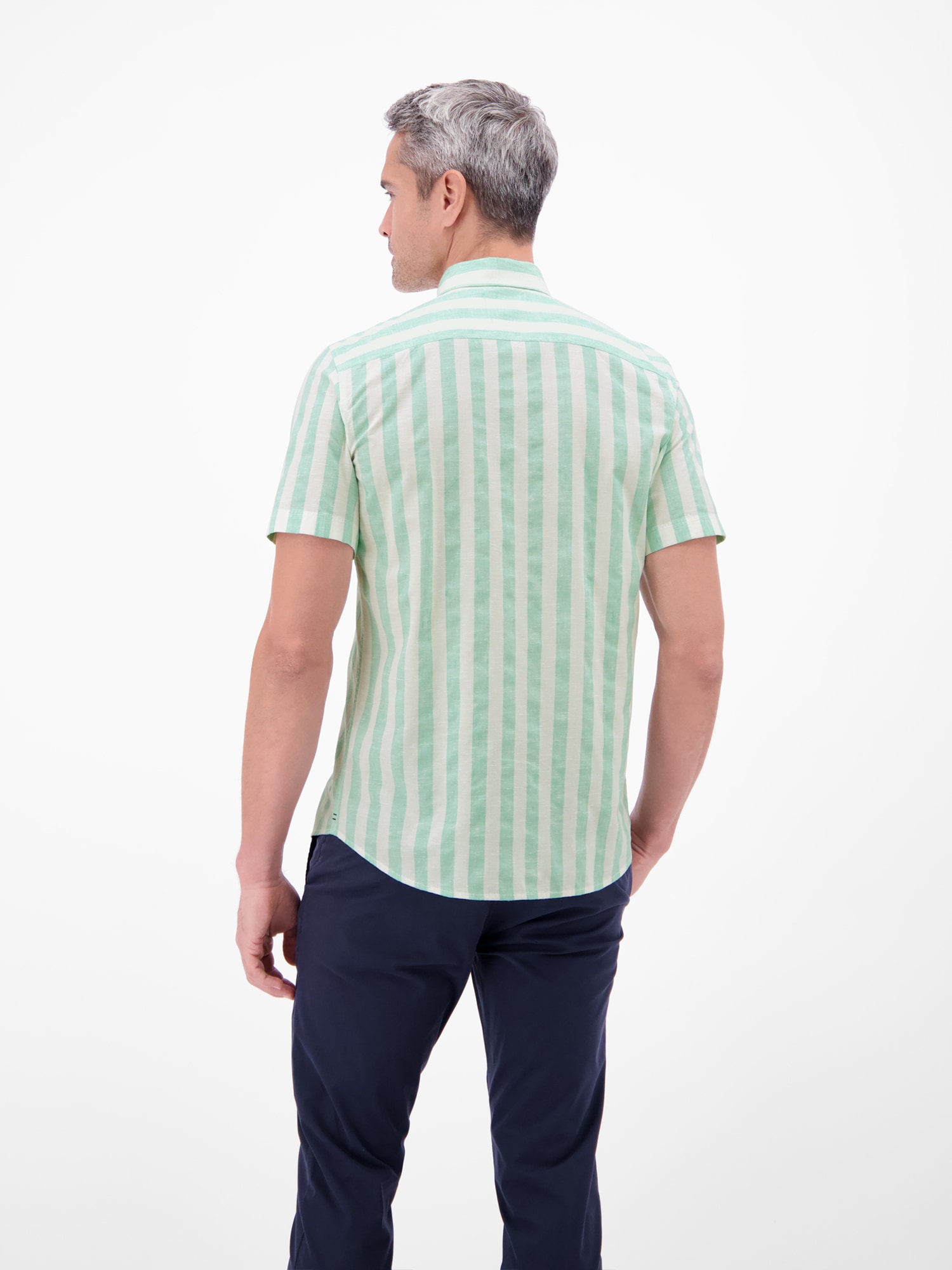 LERROS Kurzarmhemd »Gestreiftes Kurzarmhemd aus Baumwollmix«