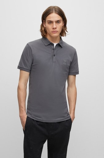 online ORANGE shoppen bei mit BOSS dezentem von Logo-Patch Poloshirt OTTO BOSS »Passenger«,