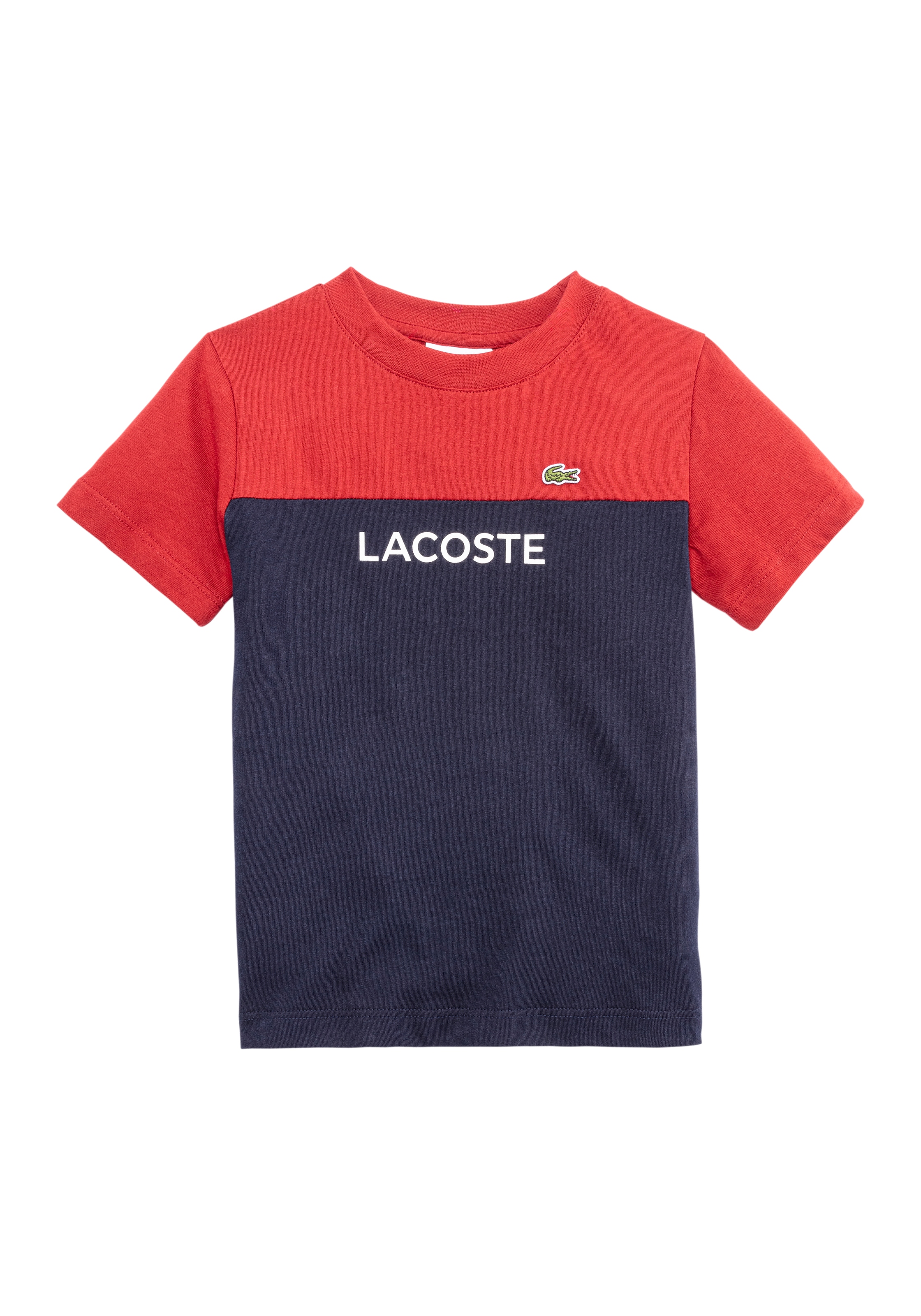 Lacoste T-Shirt, mit dezenten Labelapplikationen auf der Brust