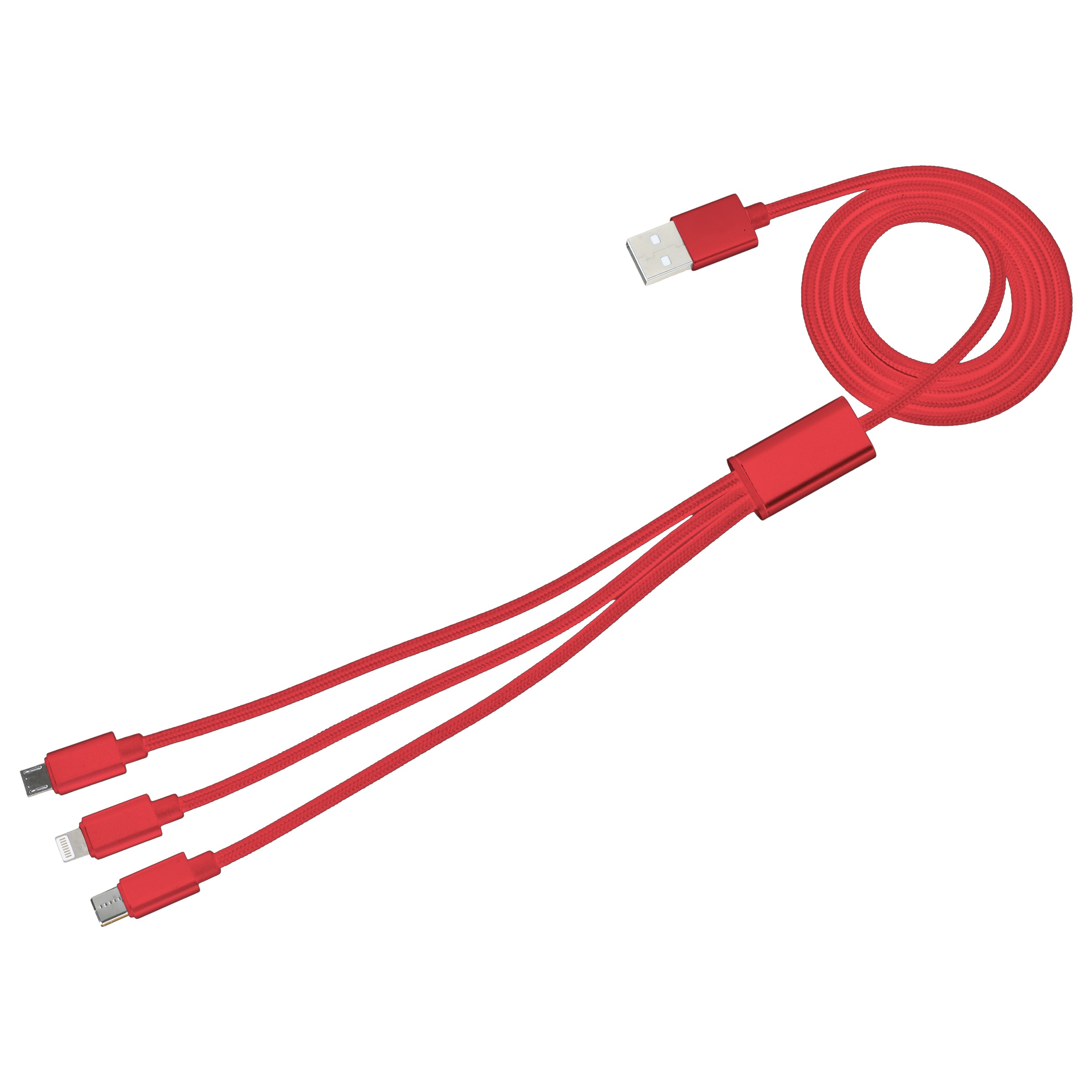 be cool USB-Kabel »Ladekabel 3in1« Lightning | Micro-USB | USB Typ C USB Typ A 100 cm