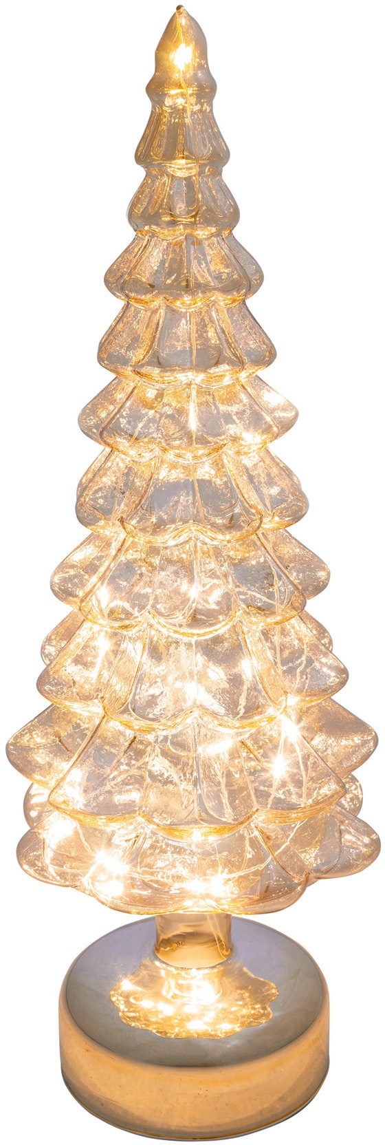 Creativ light LED Baum »Tanne«, Warmweiß, aus Glas, mit 12 LEDs, Höhe ca. 33 cm