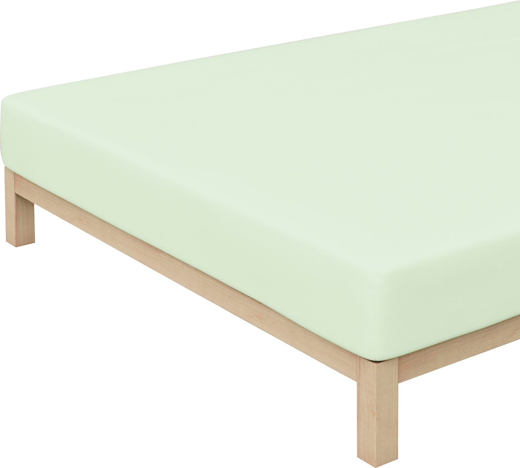 Schlafgut Spannbettlaken »PURE Bio-Baumwolle mit Elasthan, dehnbar blickdicht, straff, Bettlaken«, PREMIUM Laken für Matratzen bis 30cm Höhe, in 90x200, 140x200, 180x200