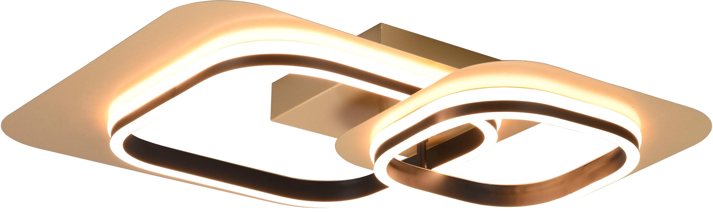 TRIO Leuchten LED bei Leuchte 3 1 flammig-flammig, Deckenleuchte Deckenlampe warmweiß »Lugo«, schwarz-gold Dimmstufen bestellen Wohnzimmer online OTTO Deko