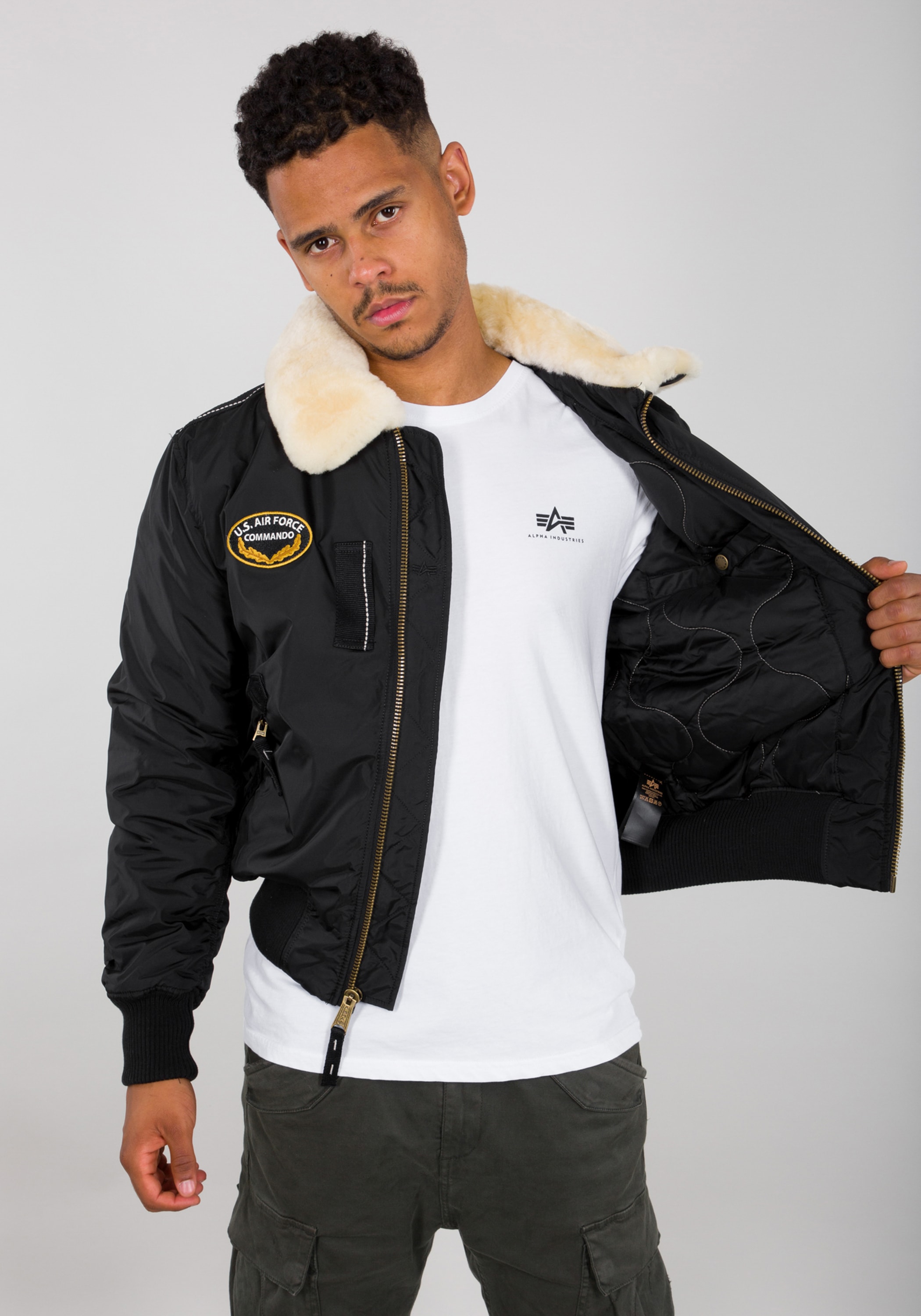 Alpha Industries Bomberjacke »Alpha Industries Men - Bomber Jackets Injector III Air Force«