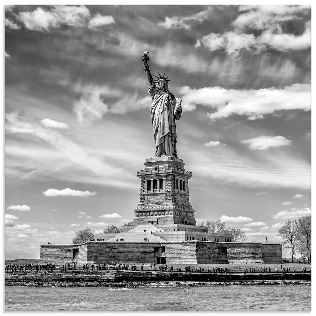 Artland Glasbild »New York City Freiheitsstatue«, Amerika, (1 St.)