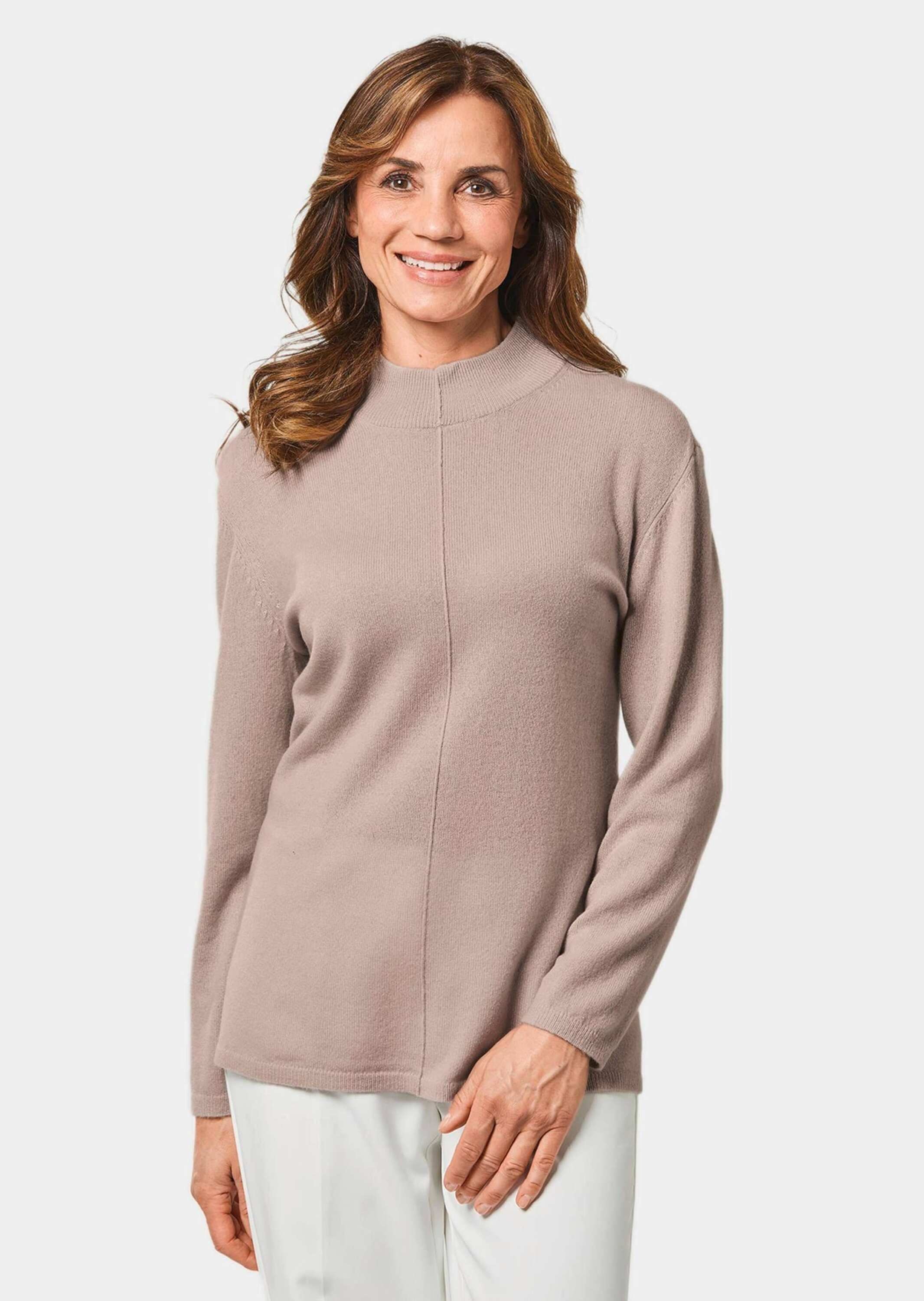 GOLDNER Strickpullover »Kurzgröße Kuschelweicher Kaschmirpullover mit Kragen«