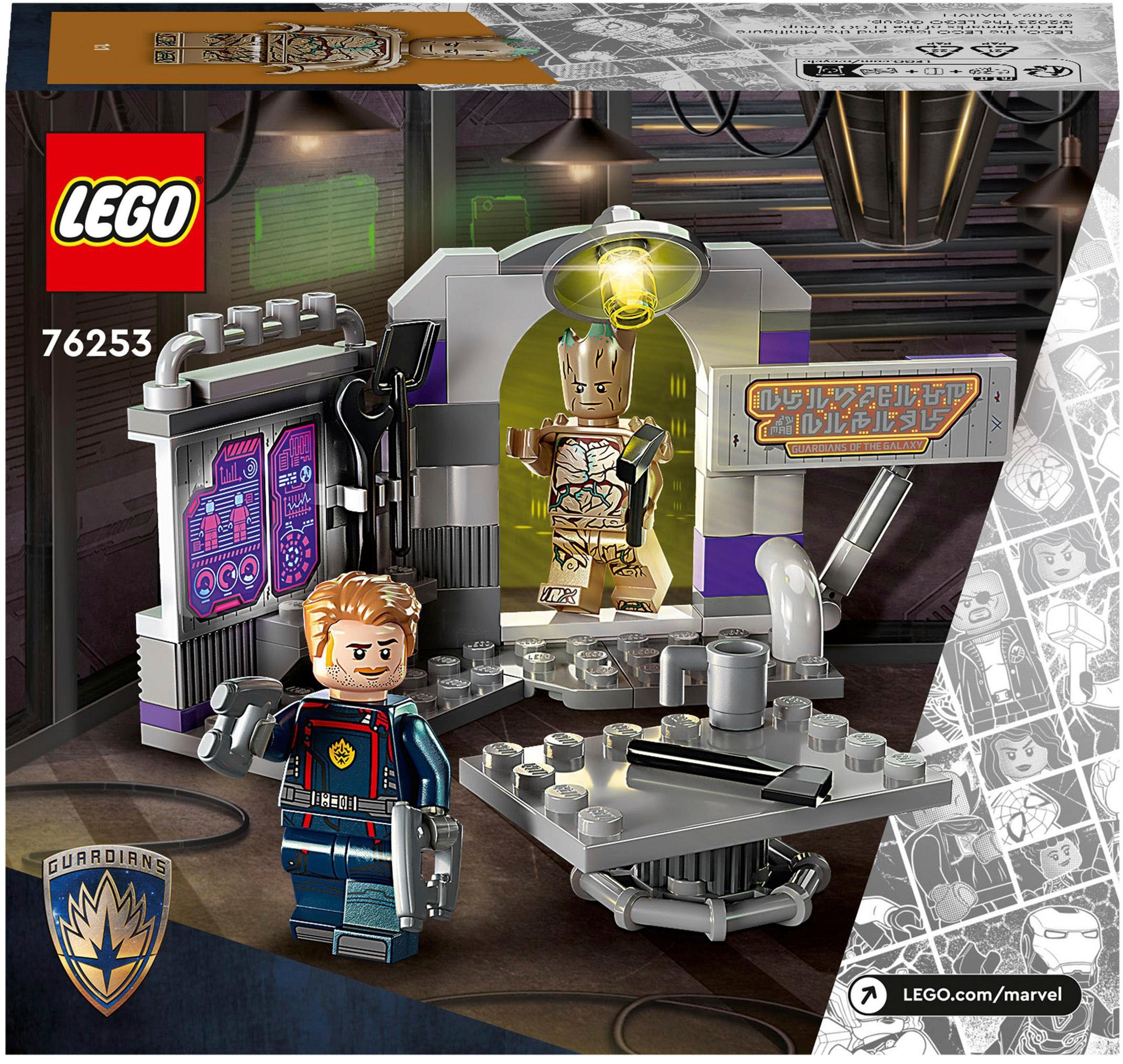 LEGO® Konstruktionsspielsteine »Hauptquartier der Guardians of the Galaxy (76253), LEGO® Marvel«, (67 St.), Made in Europe