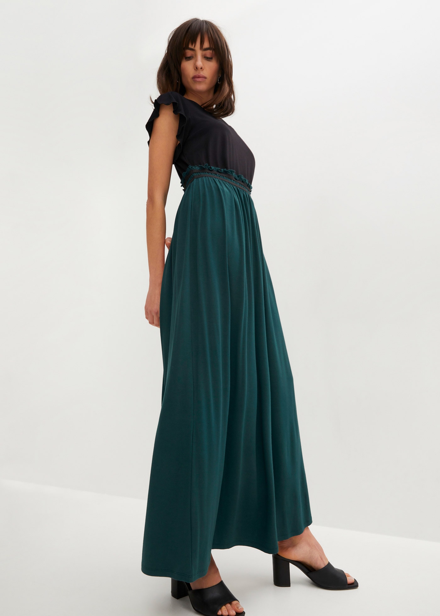 bonprix Jerseykleid 1 tlg. für Frühling und Sommer, aus Viskose und Elasthan, mit kurzem Arm