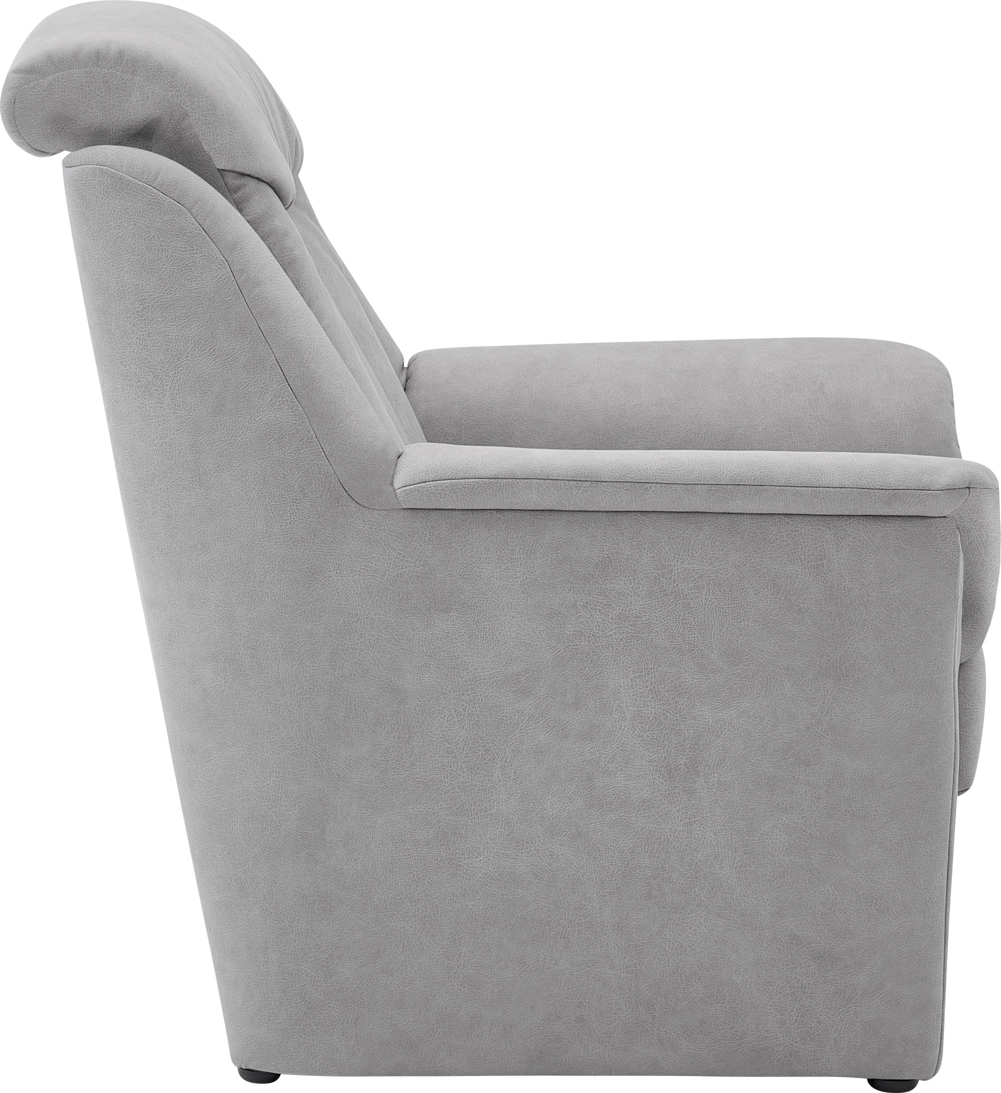 VILLA BECK Polstergarnitur »Lugano«, (Set, 3 tlg.), Kopfteilverstellung, in Sitzhöhe 46 cm, 3-Sitzer und 2x Sessel