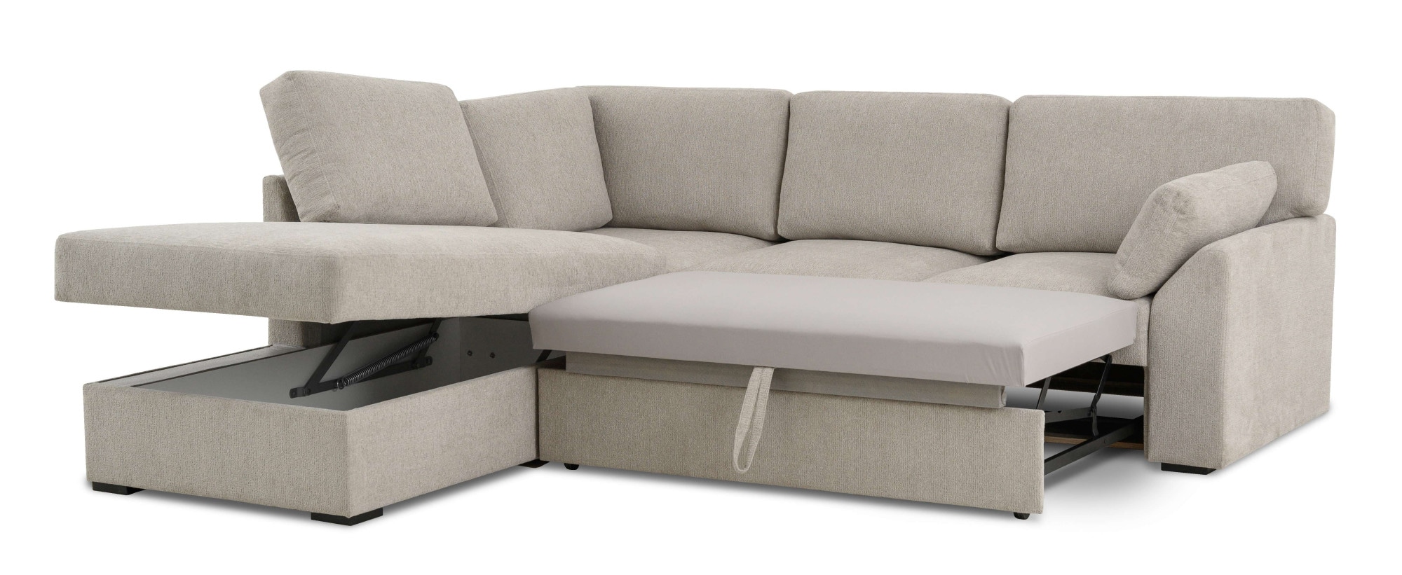 Home affaire Ecksofa »Citry«, (304 St.), Breite 242 cm, Chenille, Bettfunktion, Bettkasten, L-Form