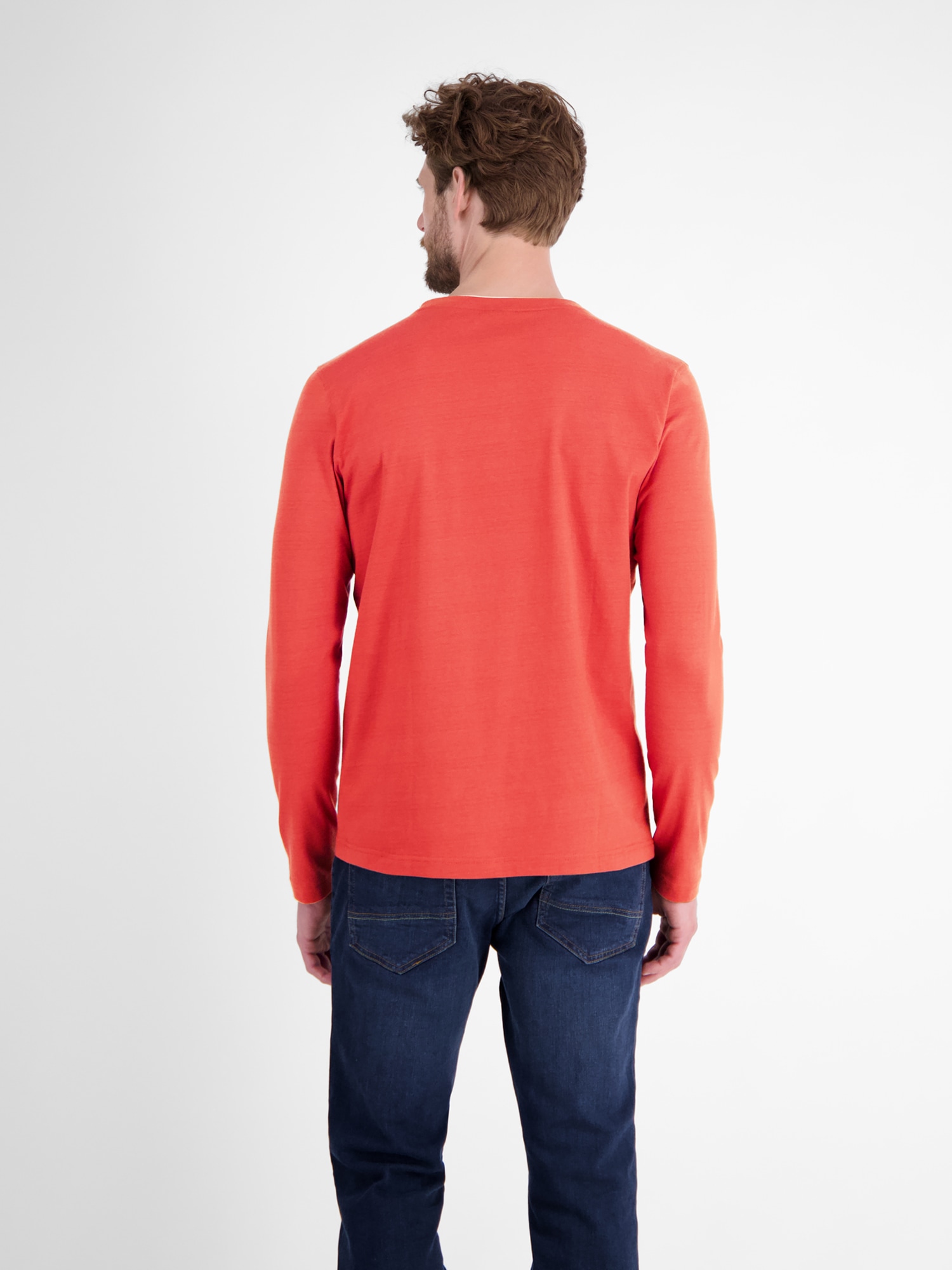 LERROS Sweatshirt »LERROS Serafino-Langarmshirt für Herren«