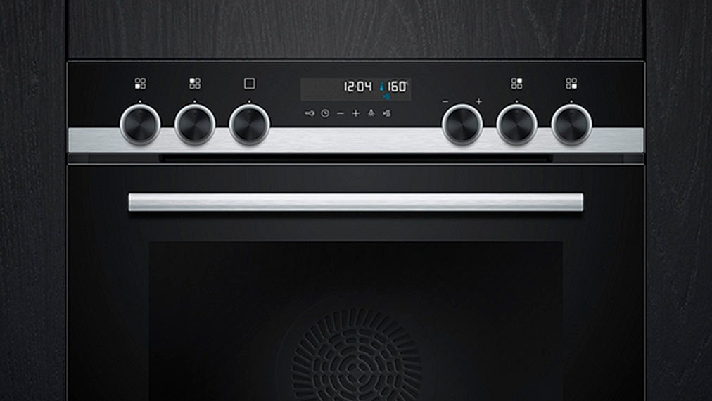 SIEMENS Elektro-Herd-Set »HE578BBS3«, mit Backwagen, Backwagen mit ausziehbarer Tür für bequemes Kochen & Backen