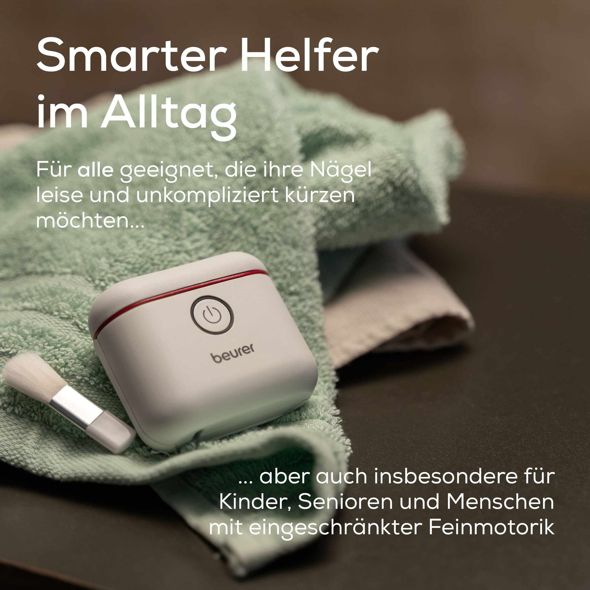 BEURER Nagelknipser »MP 10, elektrisch, automatisches Schneiden der Nägel« Ideal für Kinder, Senioren und bei eingeschränkter Feinmotorik