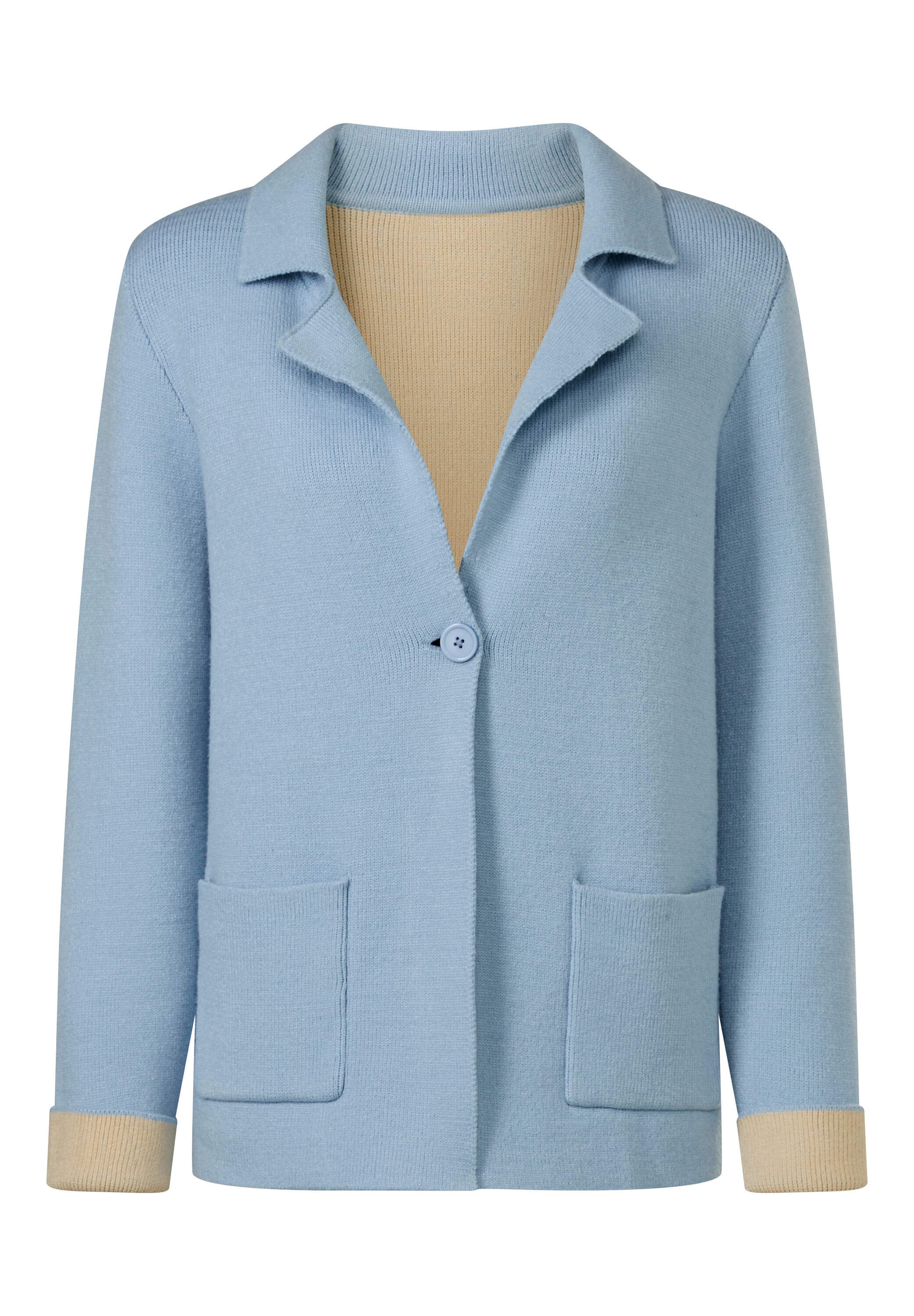 heine Strickjacke »Strickblazer Cardigan in Two-tone-Optik«