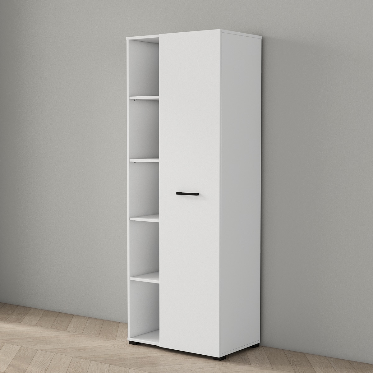 OTTO home Aktenschrank »Moid, moderner Mehrzweckschrank,« Maße: 64,5x41,5x175 cm, 5 Fächer mit viel Stauraum