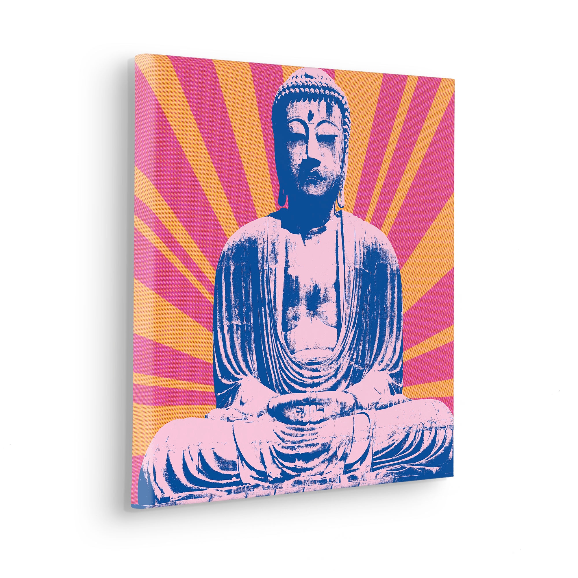 Komar Leinwandbild »Hippie Buddha - Größe 40 x 40 cm«, Natur, (1 St.), Keilrahmenbild mi Echtholzrahmen