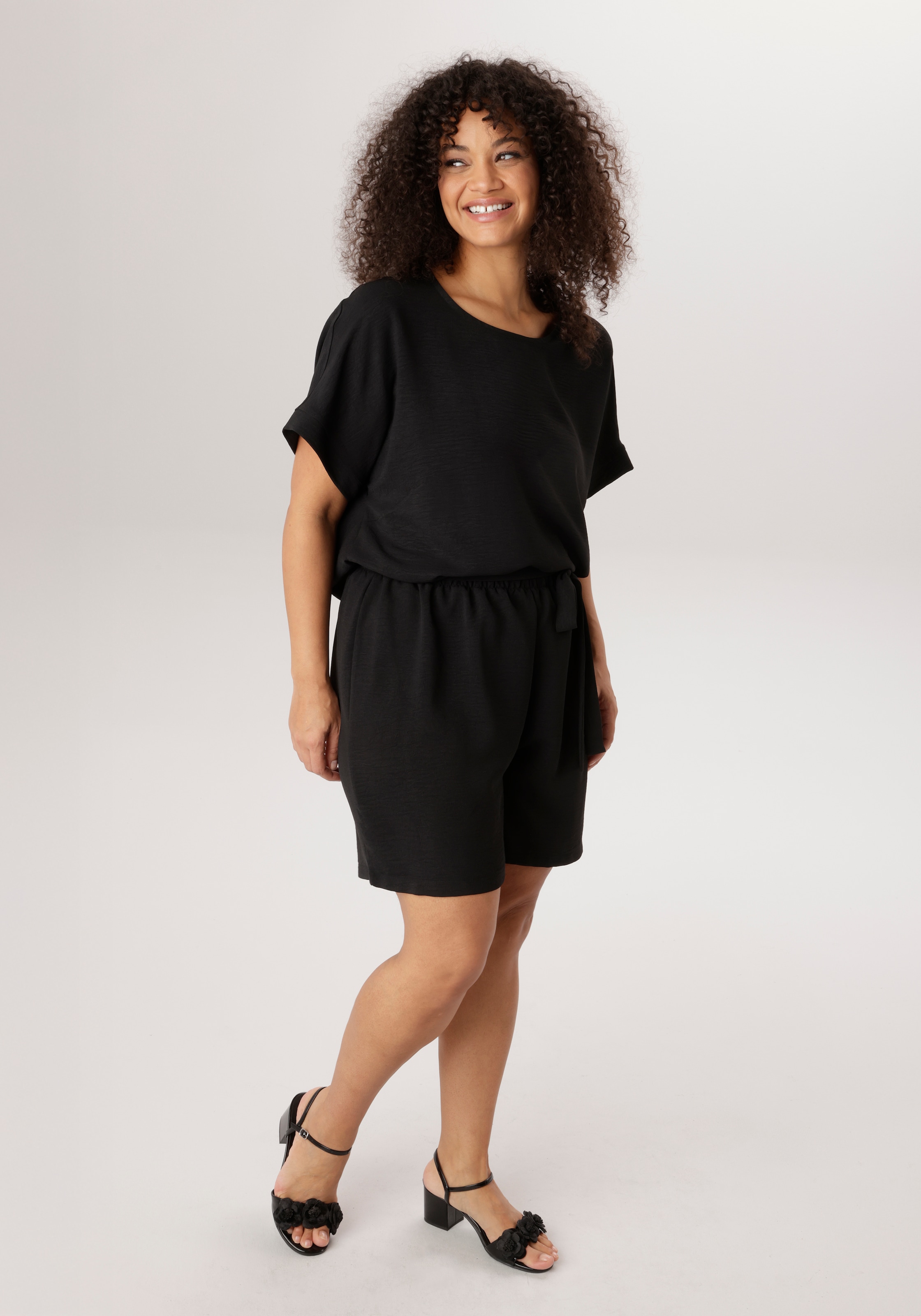 Aniston PLUS Schlupfbluse in weicher Pique-Qualität - NEUE KOLLEKTION