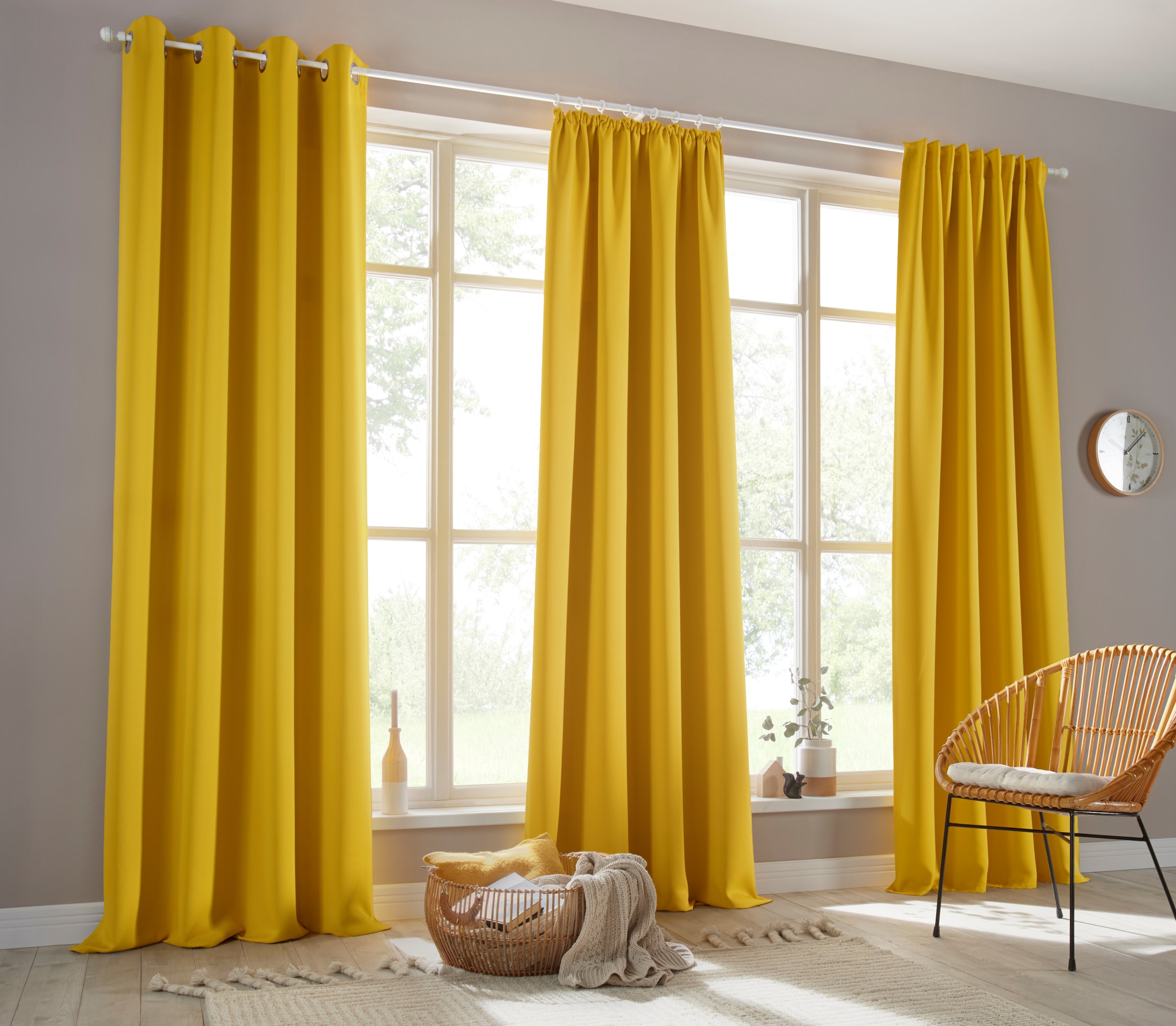 my home Vorhang »Sola«, (1 Überbreite cm, und cm bei St.), 130 Breite OTTO Verdunkelung, einfarbig, 270