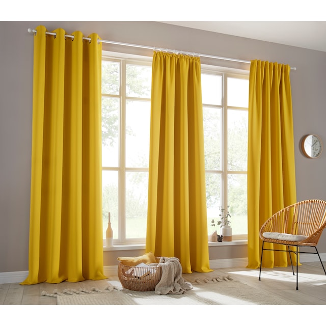 my home Vorhang »Sola«, (1 St.), Breite 130 cm und 270 cm, einfarbig,  Verdunkelung, Überbreite bei OTTO