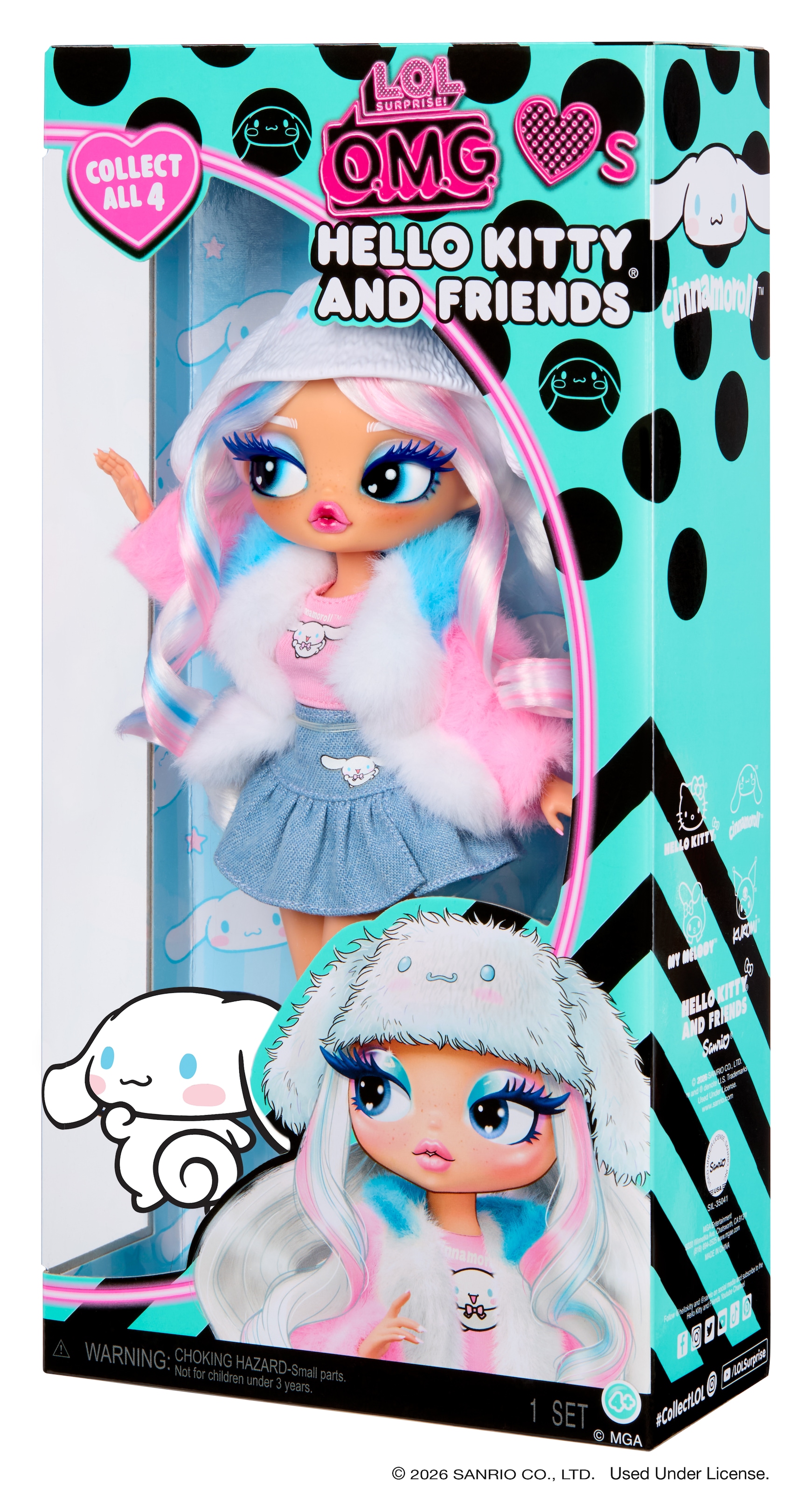 L.O.L. SURPRISE! Anziehpuppe »L.O.L. Surprise OMG Loves Hello Kitty & Friends - Cinnamoroll«