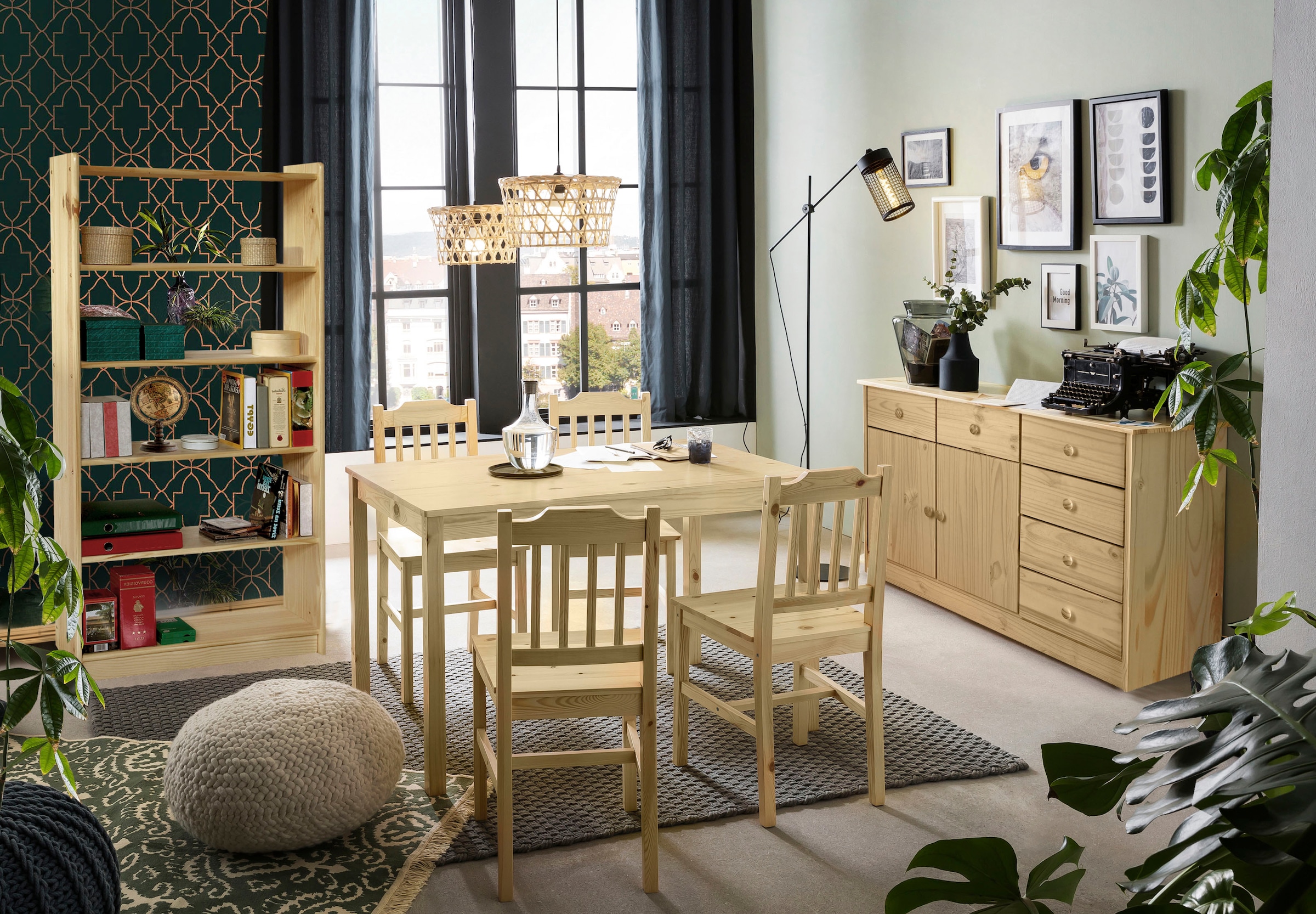 Möbilia Kommode 1 Stk. tlg. gefertigt aus massivem Kiefernholz