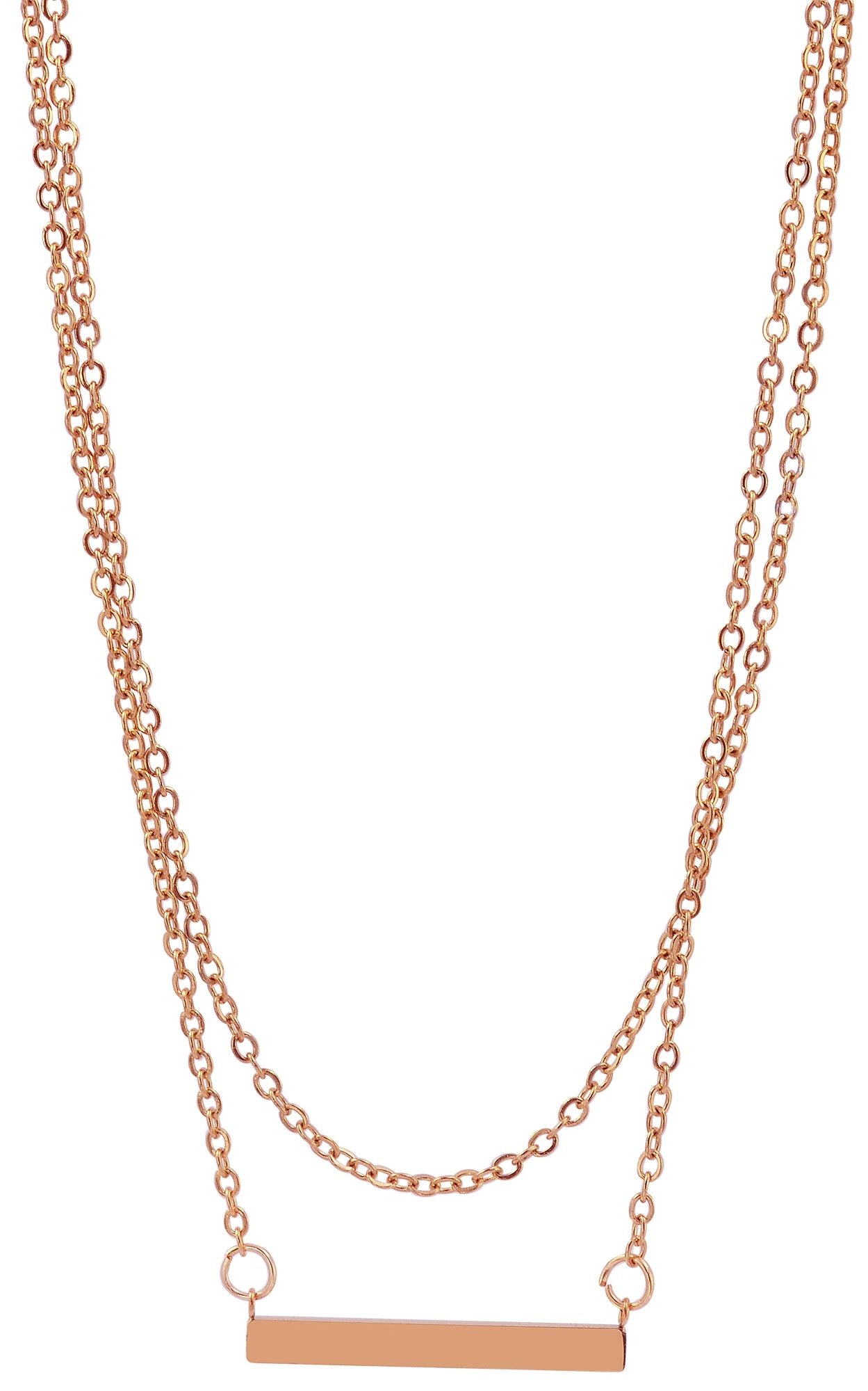 Adelia´s Gliederkette »Damen Halskette aus Edelstahl 43 cm«