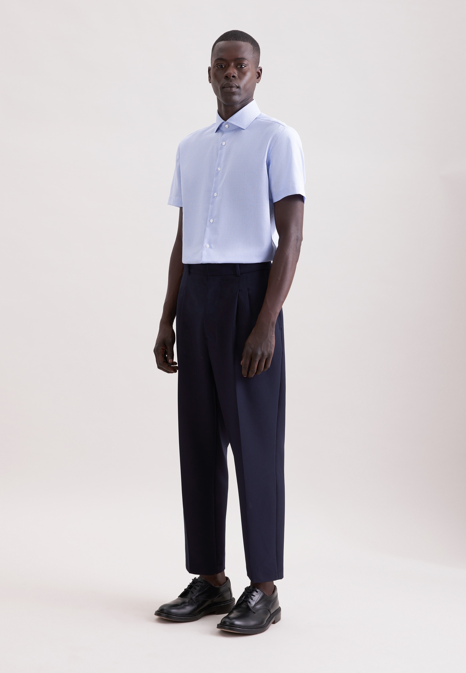 seidensticker Businesshemd »Schwarze Rose« Slim 1/2 Kentkragen Struktur