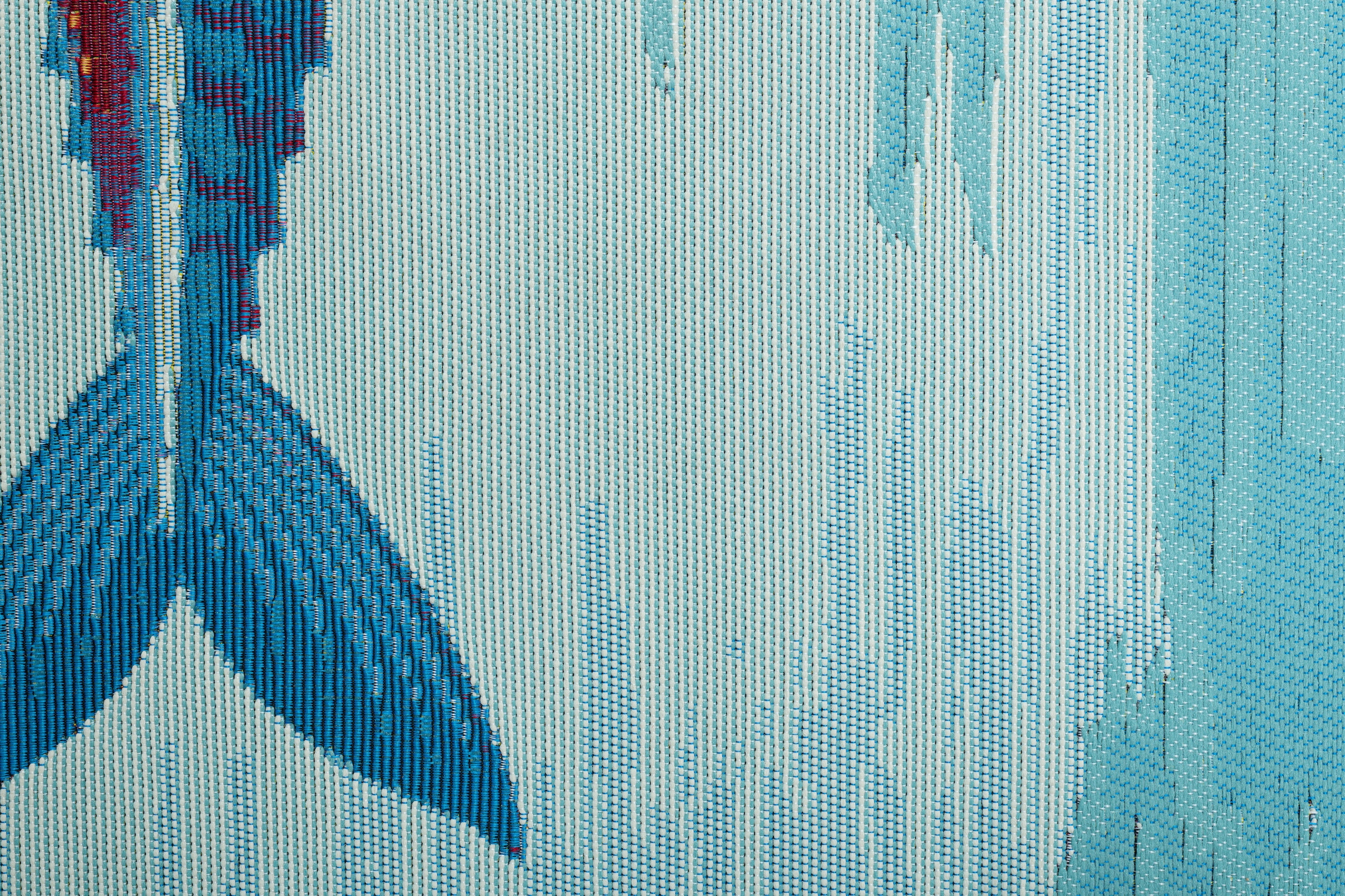 Sansibar Teppich »Rantum Beach SA-015« rechteckig 5 mm Höhe Flachgewebe, modernes Design, Motiv Fische, In- & Outdoor geeignet