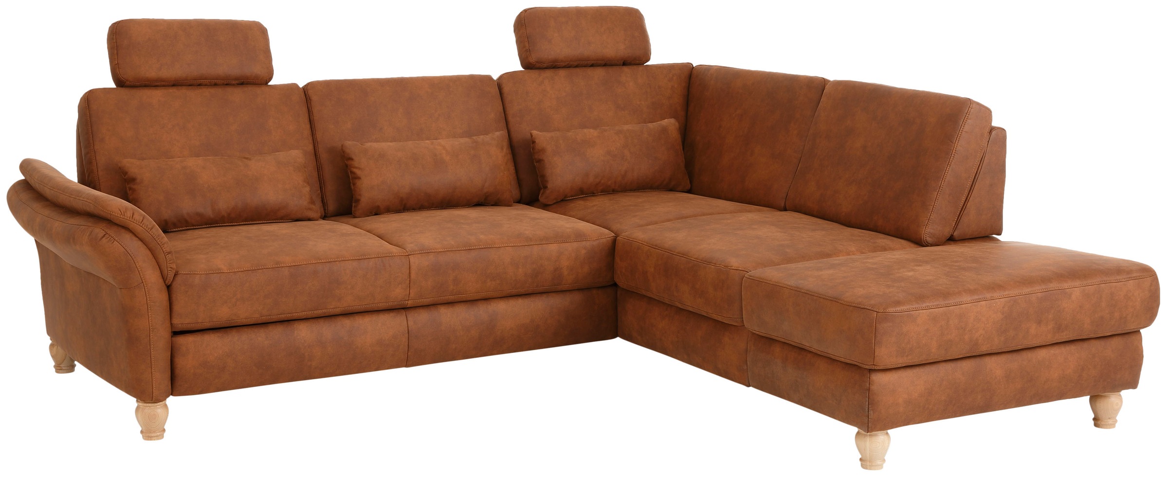 Home affaire Ecksofa »Palace L-Form«, incl. Sitztiefenverstellung, wahlweise mit Bettfunktion und Stauraum