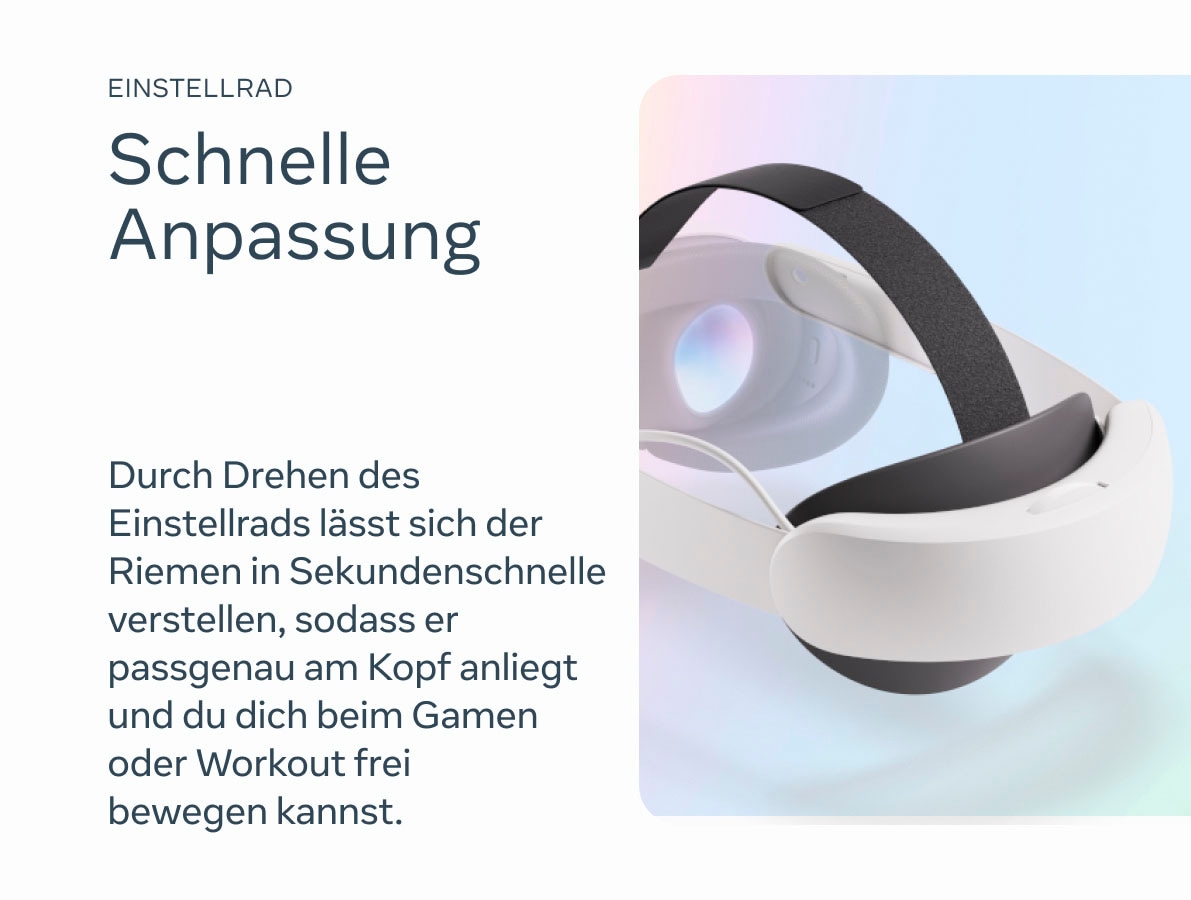 Meta Headset-Halterung »Quest 3 Elite-Riemen mit Akku (Elite Strap with Battery)«