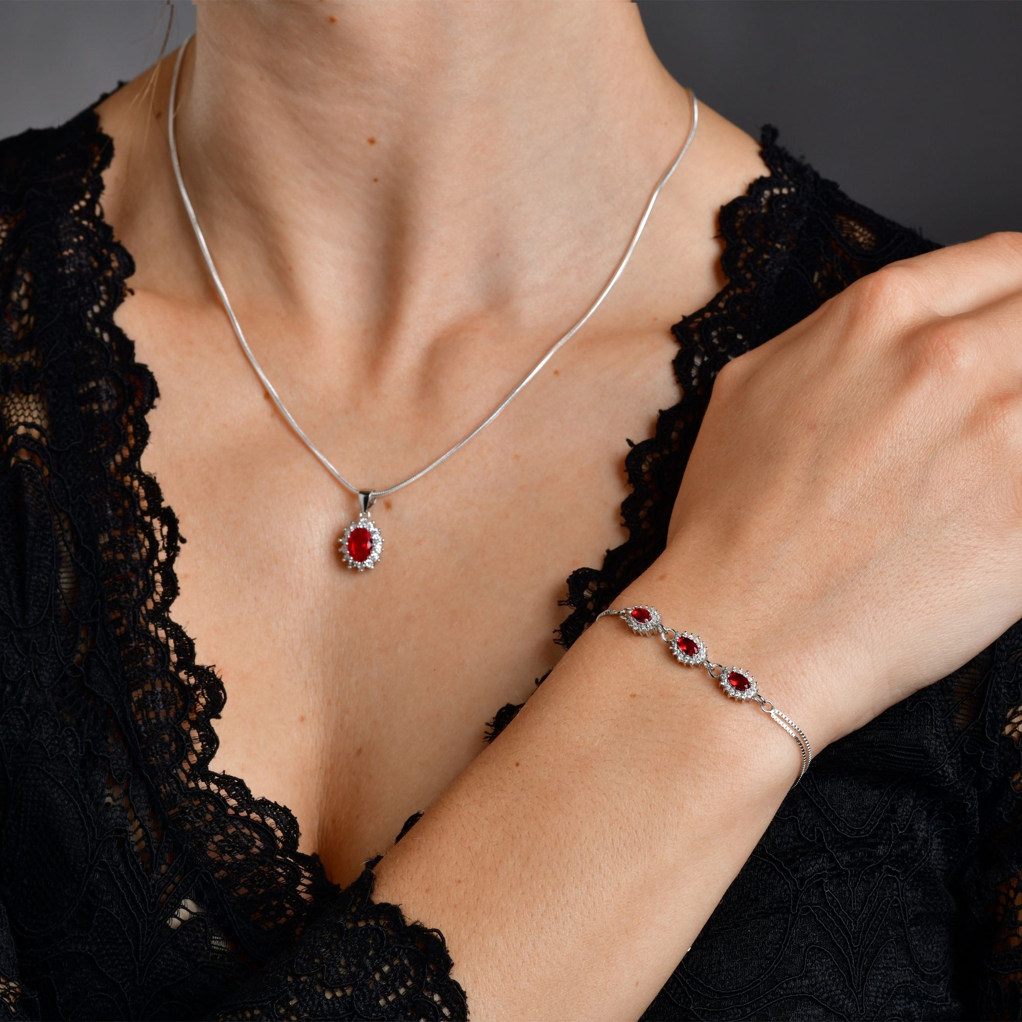 Adelia´s Armband »Damen Armband aus 925 Silber mit Zirkonia 17+3 cm«