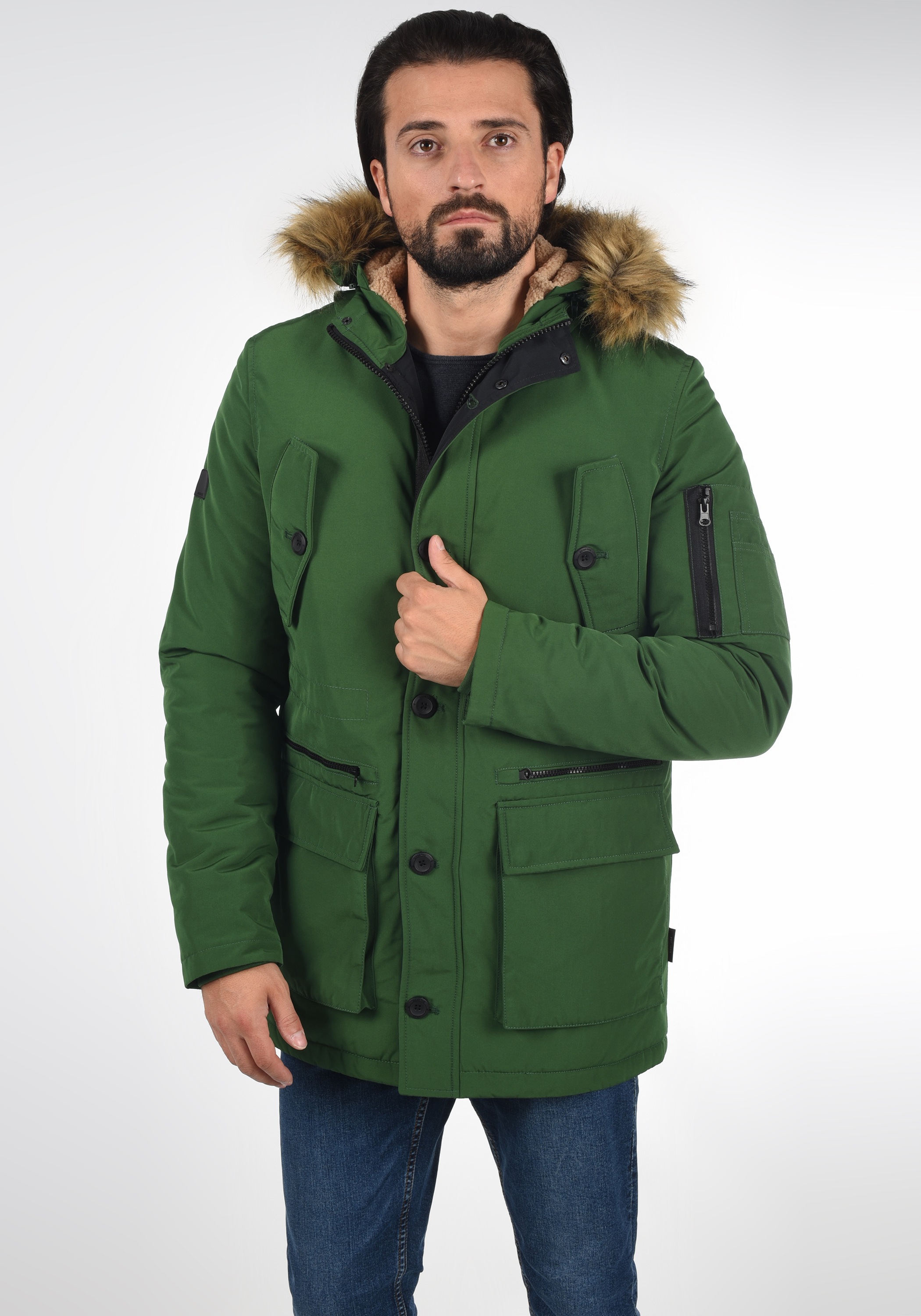 Indicode Langmantel »Parka IDRuffy«