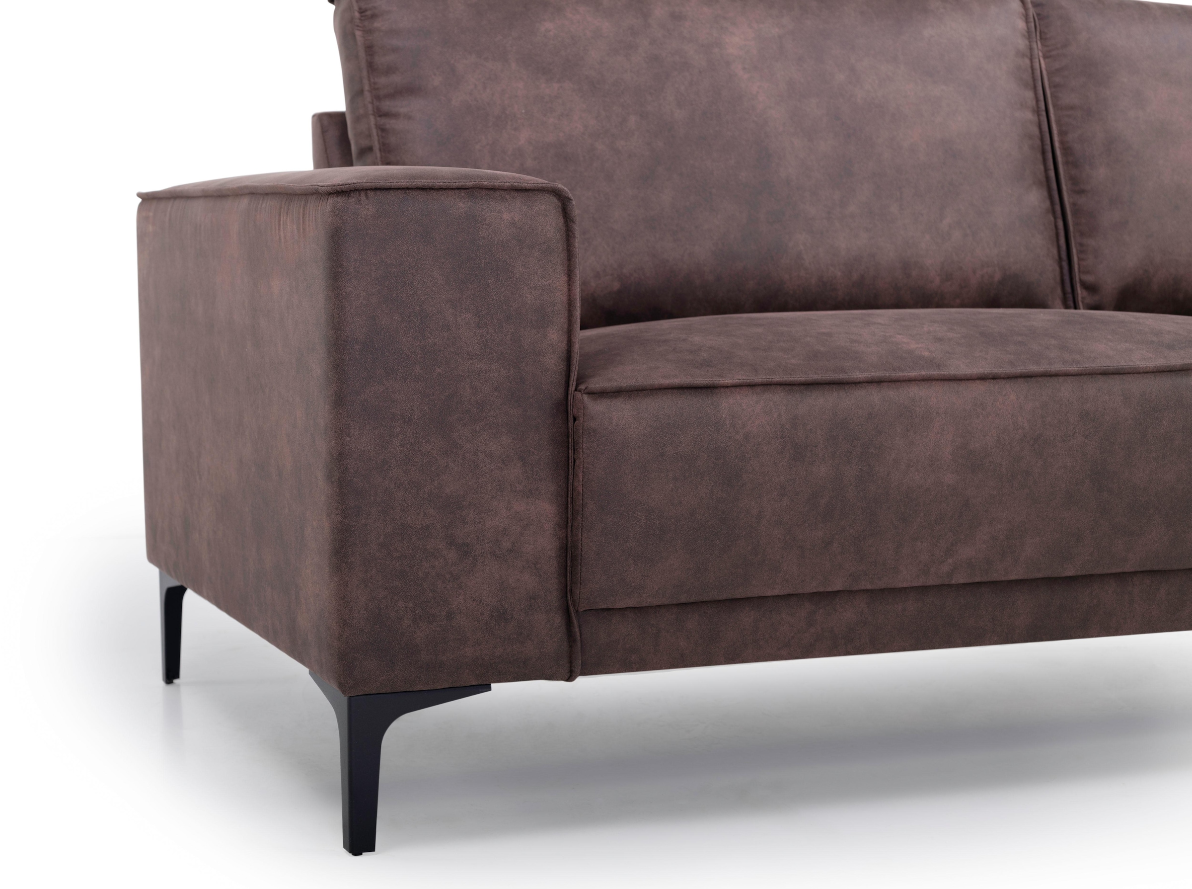 OTTO home 3-Sitzer »OLAND Luxus-Microfaser, Sofa, B: 224 cm, Skandi-Design« Struktur, Flachgewebe, Luxus-Microfaser, Boucle