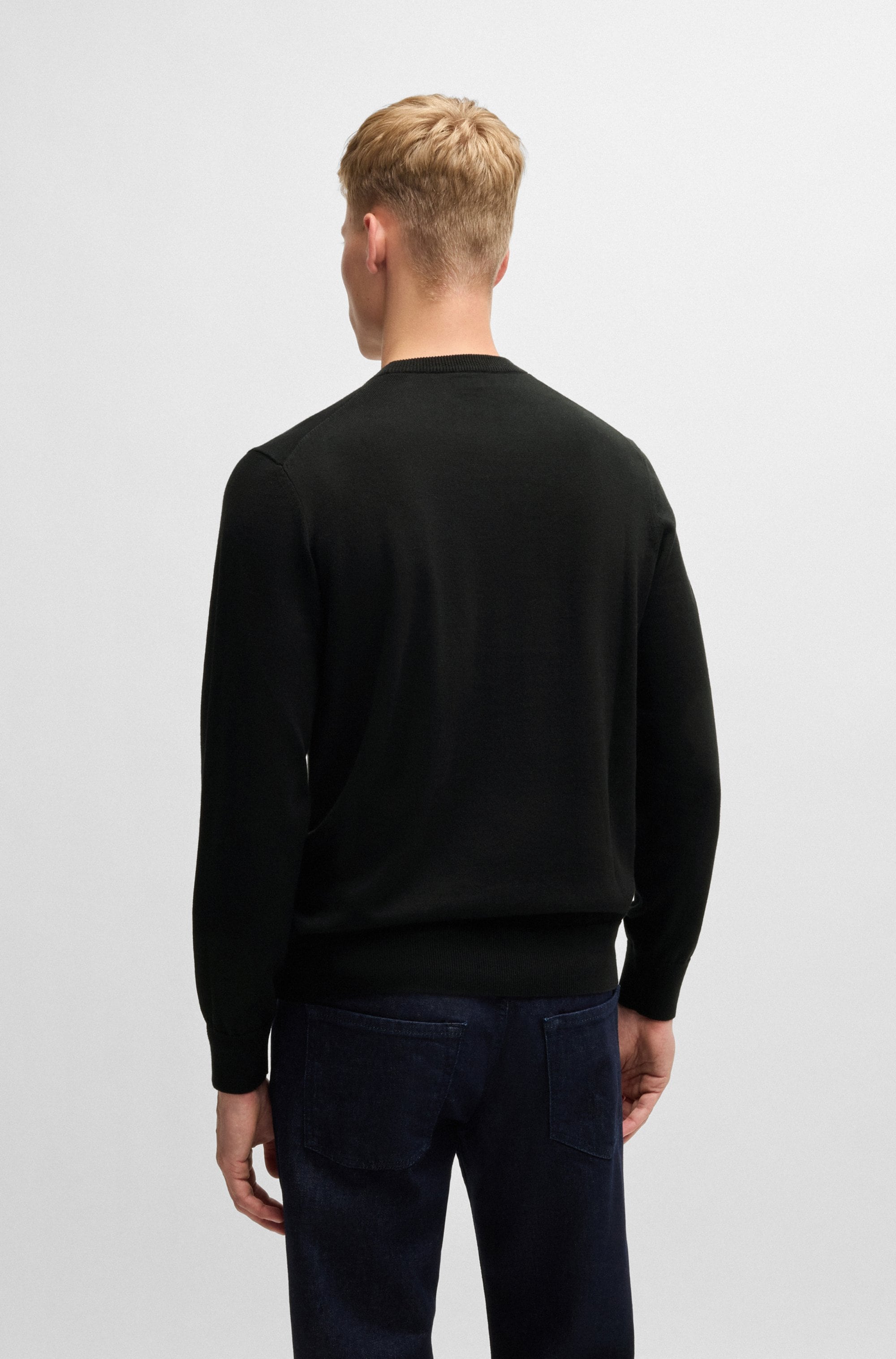 BOSS ORANGE Strickpullover »Kanovano«, mit Rundhalsausschnitt