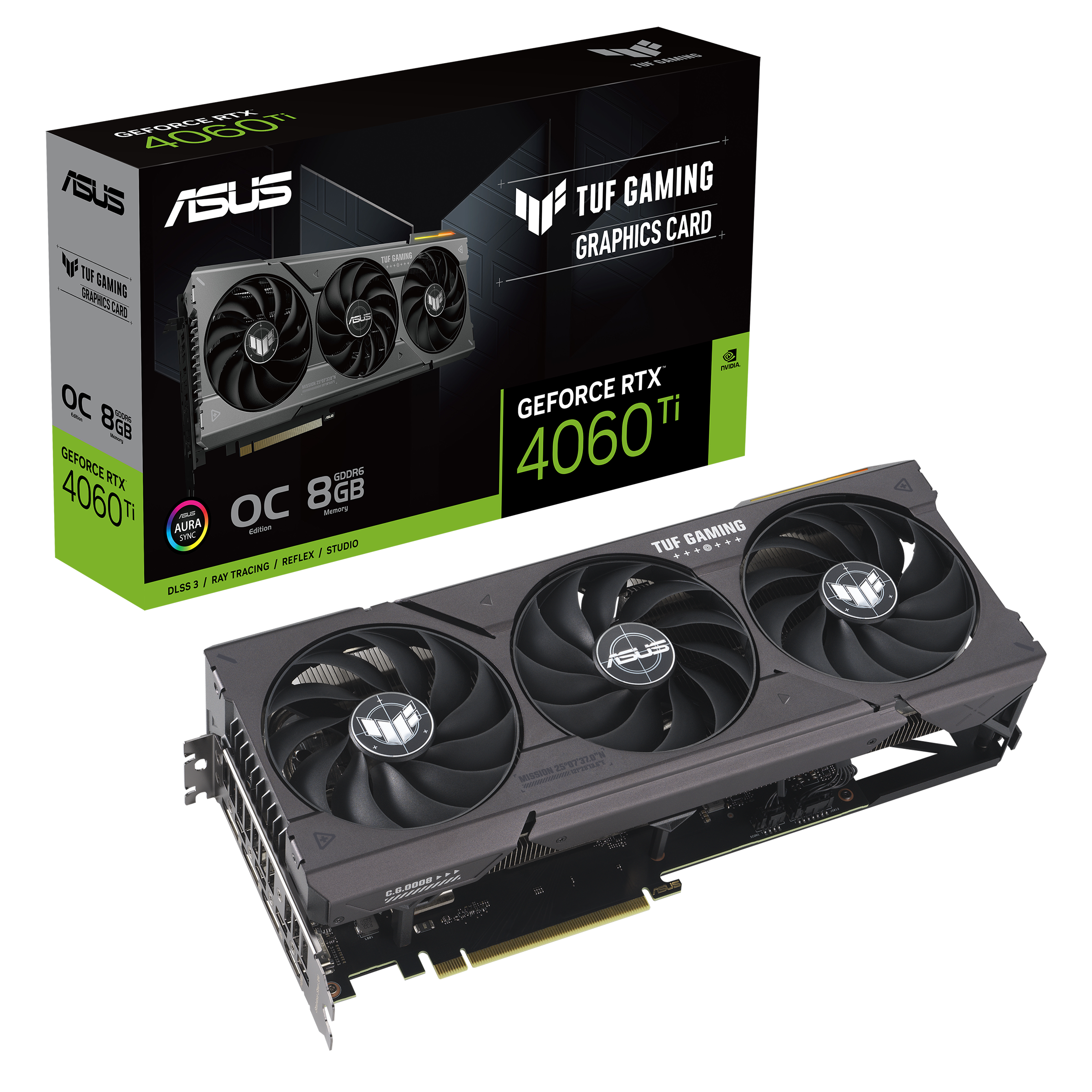Asus Grafikkarte »TUF-RTX4060TI-O8G-GAMING«, 8 GB, GDDR6