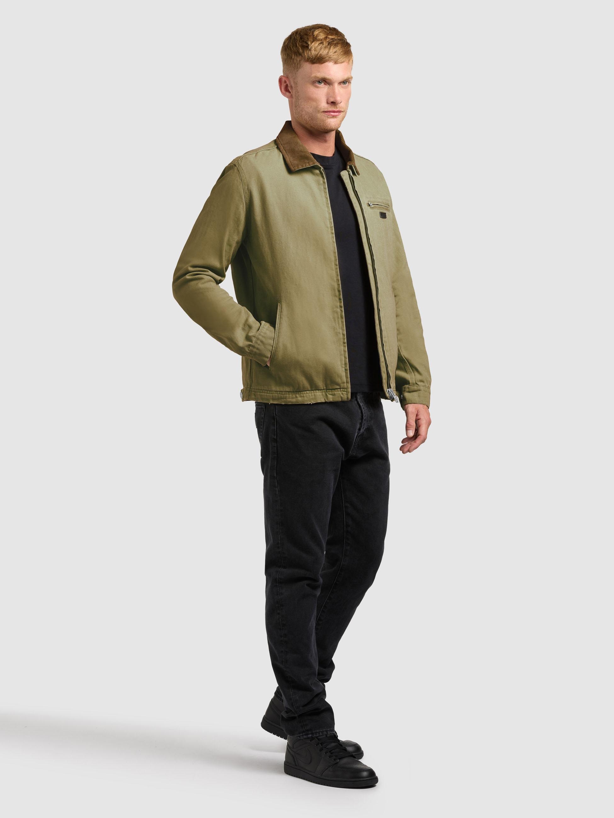 khujo Hemdjacke »Blousonjacke Deddy« ohne Kapuze Modische Herren Jacke mit Kordkragen