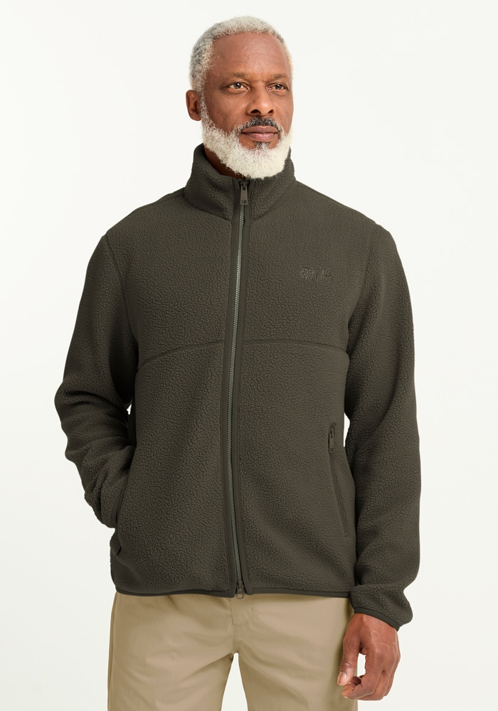 Jack Wolfskin Fleecejacke »LITE CURL FZ M« Atmungsaktiv, leicht, Übergangsjacke