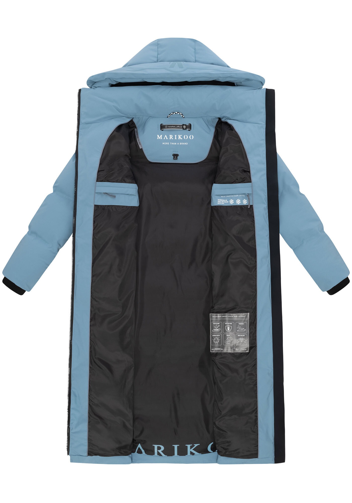 Marikoo Winterjacke »Marikoo Tikoraa Damen lange Winterjacke Steppjacke N102«