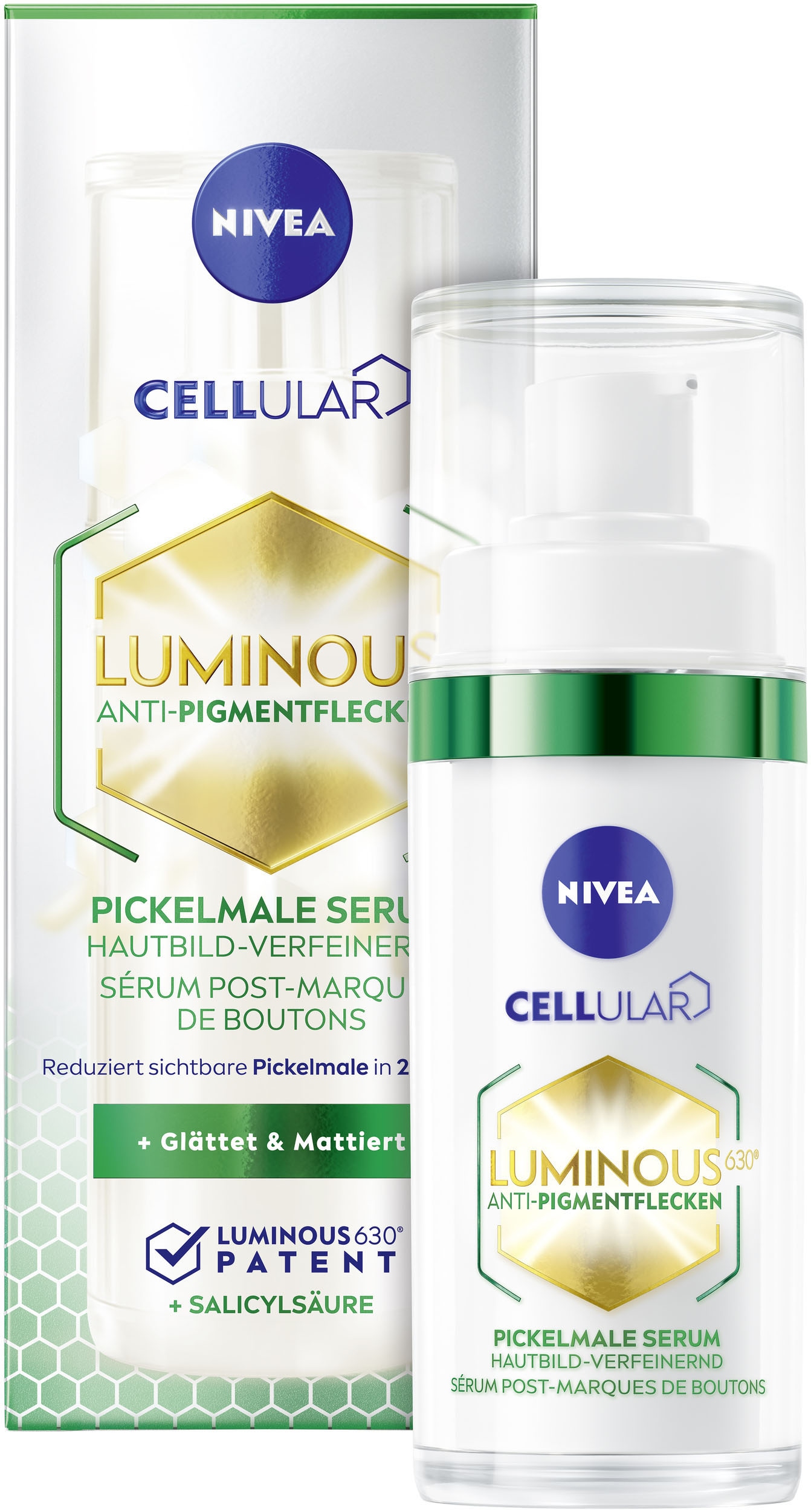 Nivea Gesichtsserum »LUMINOUS630 Anti-Pigmentflecken Pickelmale Serum«