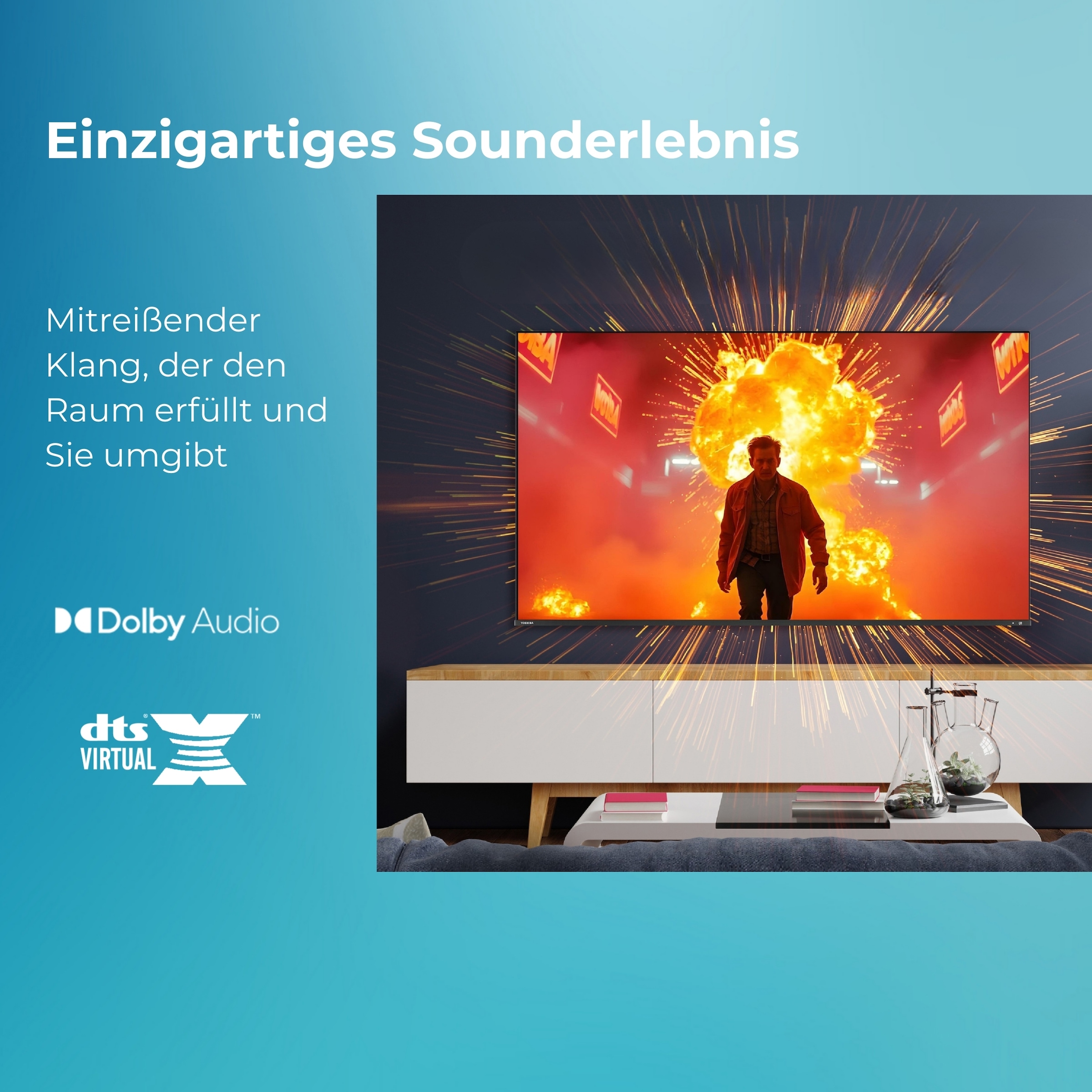 Toshiba LED-Fernseher »55QV1563DDW« 139 cm/55 ″ Smart-TV