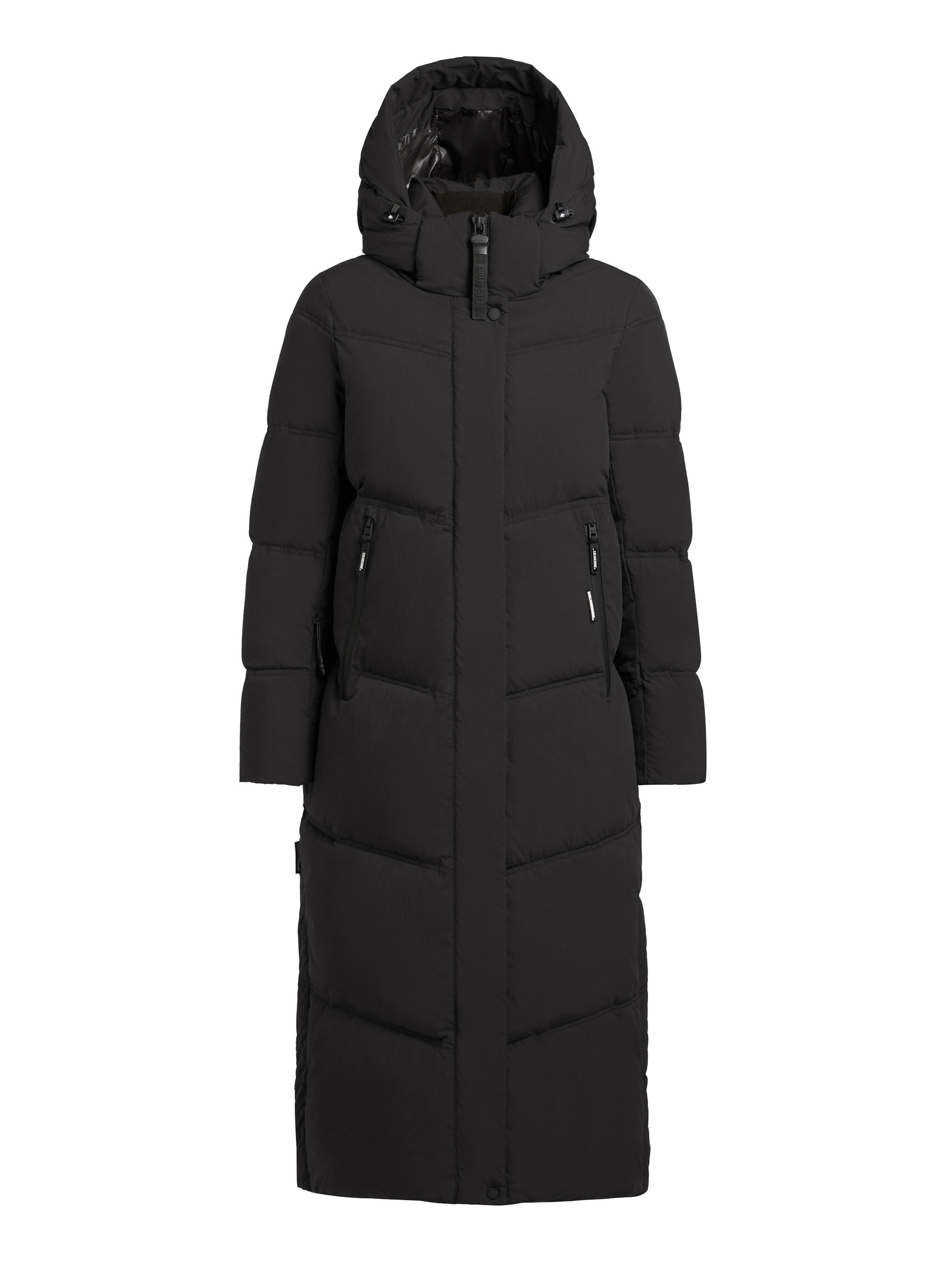 khujo Steppmantel »RITZ« praktische Seitenschlitze mit Reißverschluss, abnehmbare Kapuze