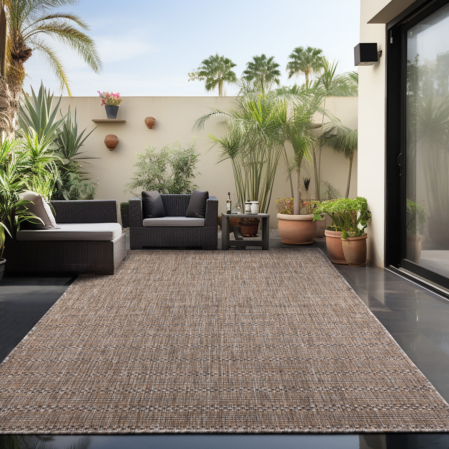 Ayyildiz Teppiche Outdoorteppich »ZAGORA 4513«, rechteckig, 5 mm Höhe, Läufer, Pflegeleicht, Strapazierfähig, In- und Outdoor geeignet