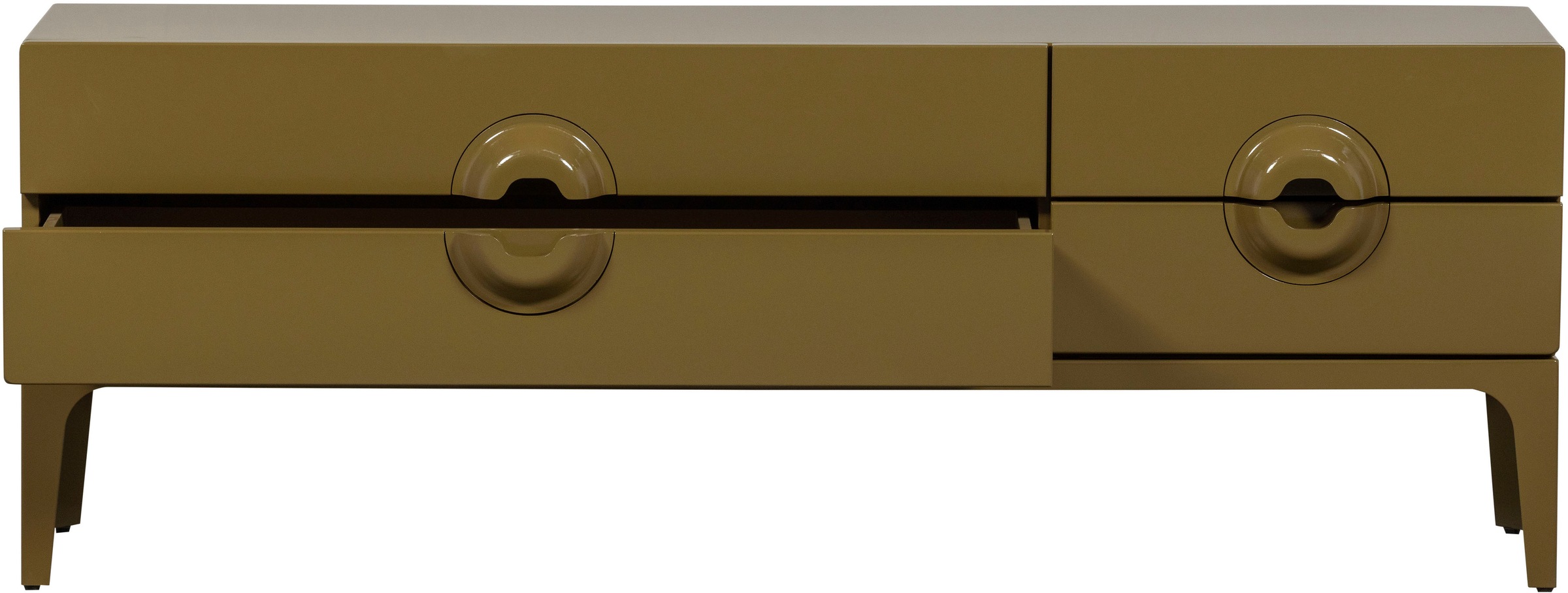 WOOOD Lowboard »Merge mit Eukalyptusholz und 4 Schubladen« Eukalyptusholz, Tragkraft 120 kg, Metallbeine