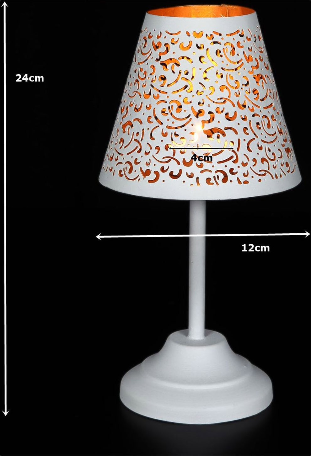 Ambiente Haus Teelichthalter »Teelicht-Lampe in Weiß - (H) 24 cm«