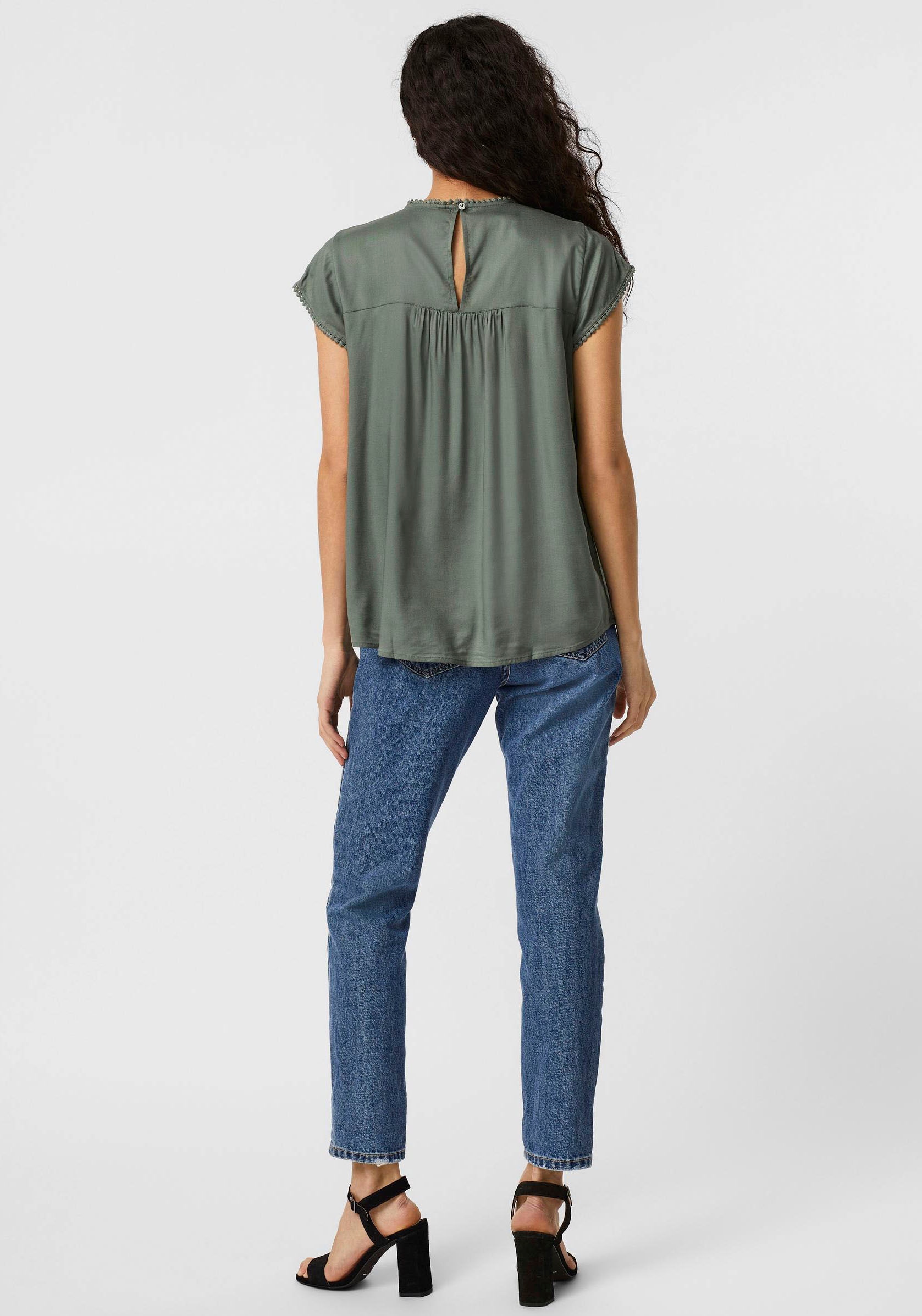 Vero Moda Spitzentop »VMDEBBIE PLEAT S/L TOP GA NOOS«