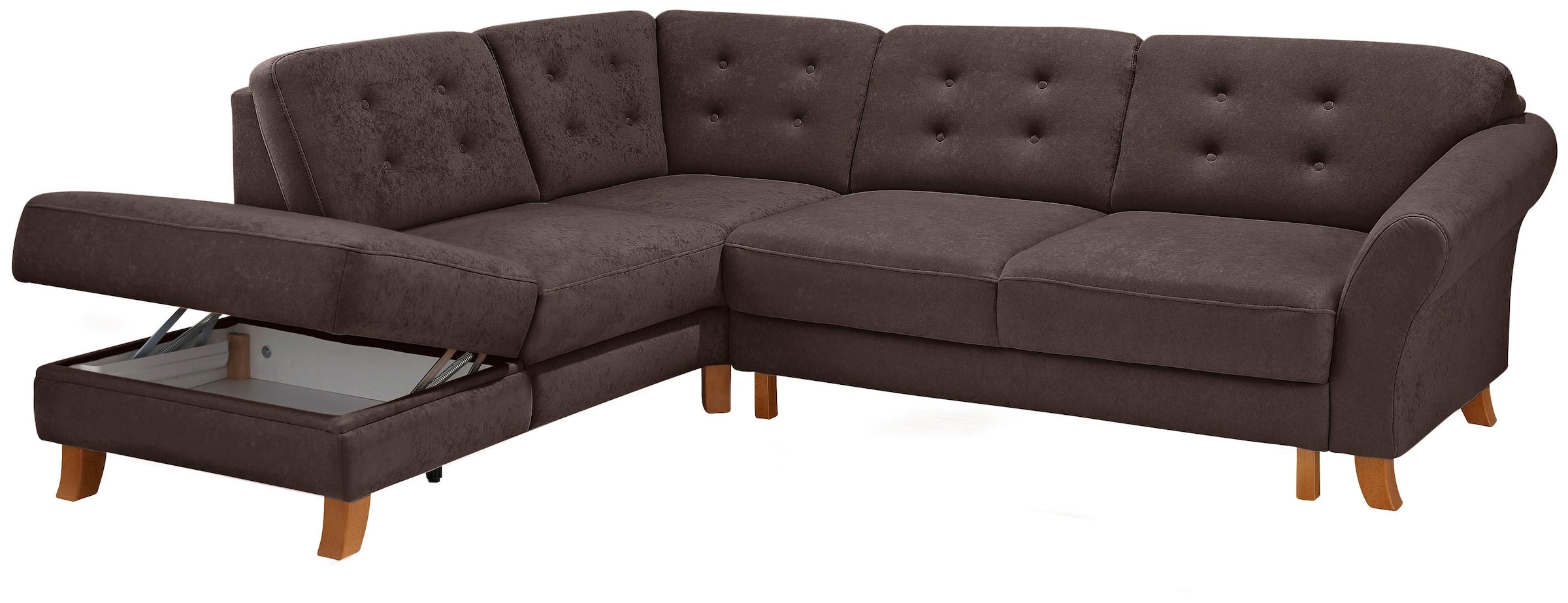 Home affaire Ecksofa »Trondheim L-Form« mit Federkern