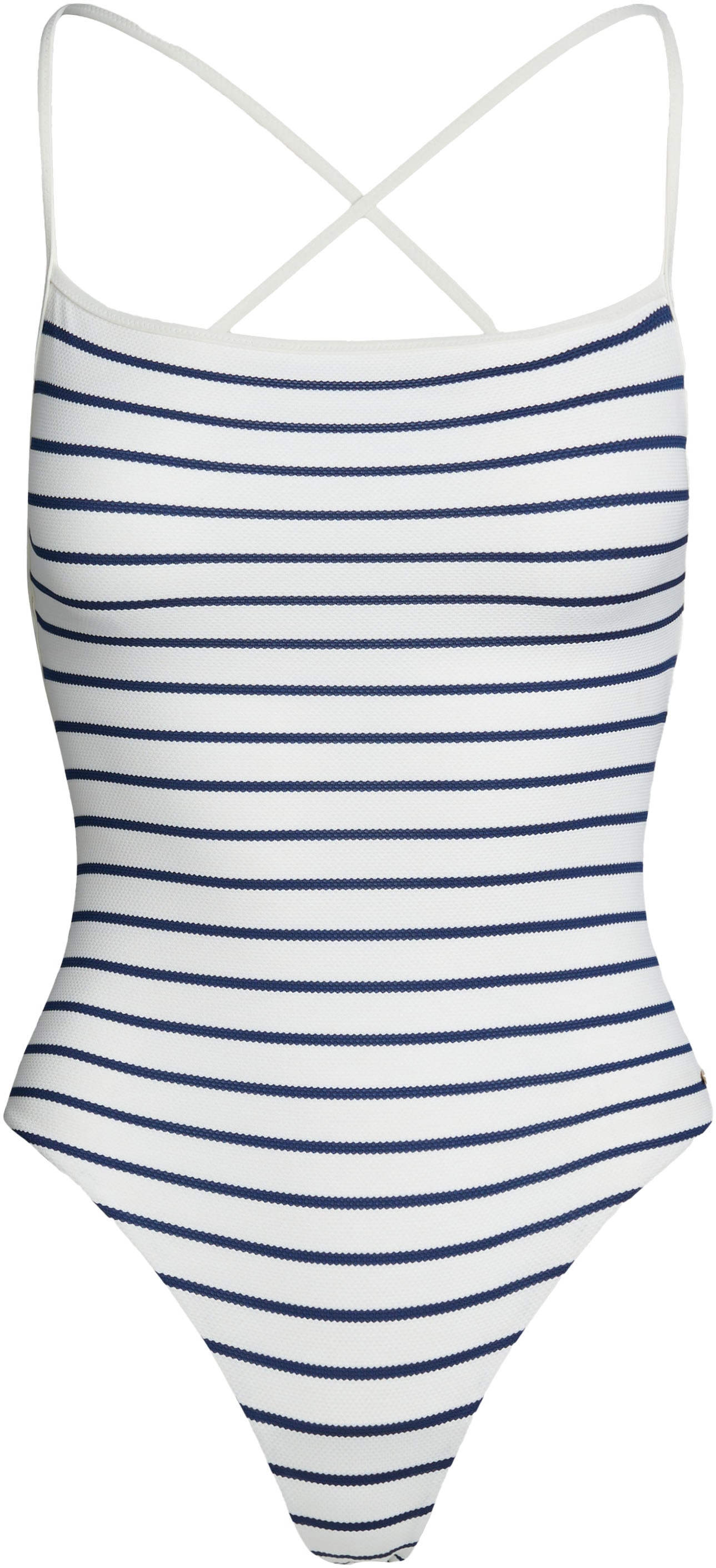 Tommy Hilfiger Swimwear Badeanzug »STRAIGHT NECK ONE PIECE PIQUE«, mit Streifenmuster