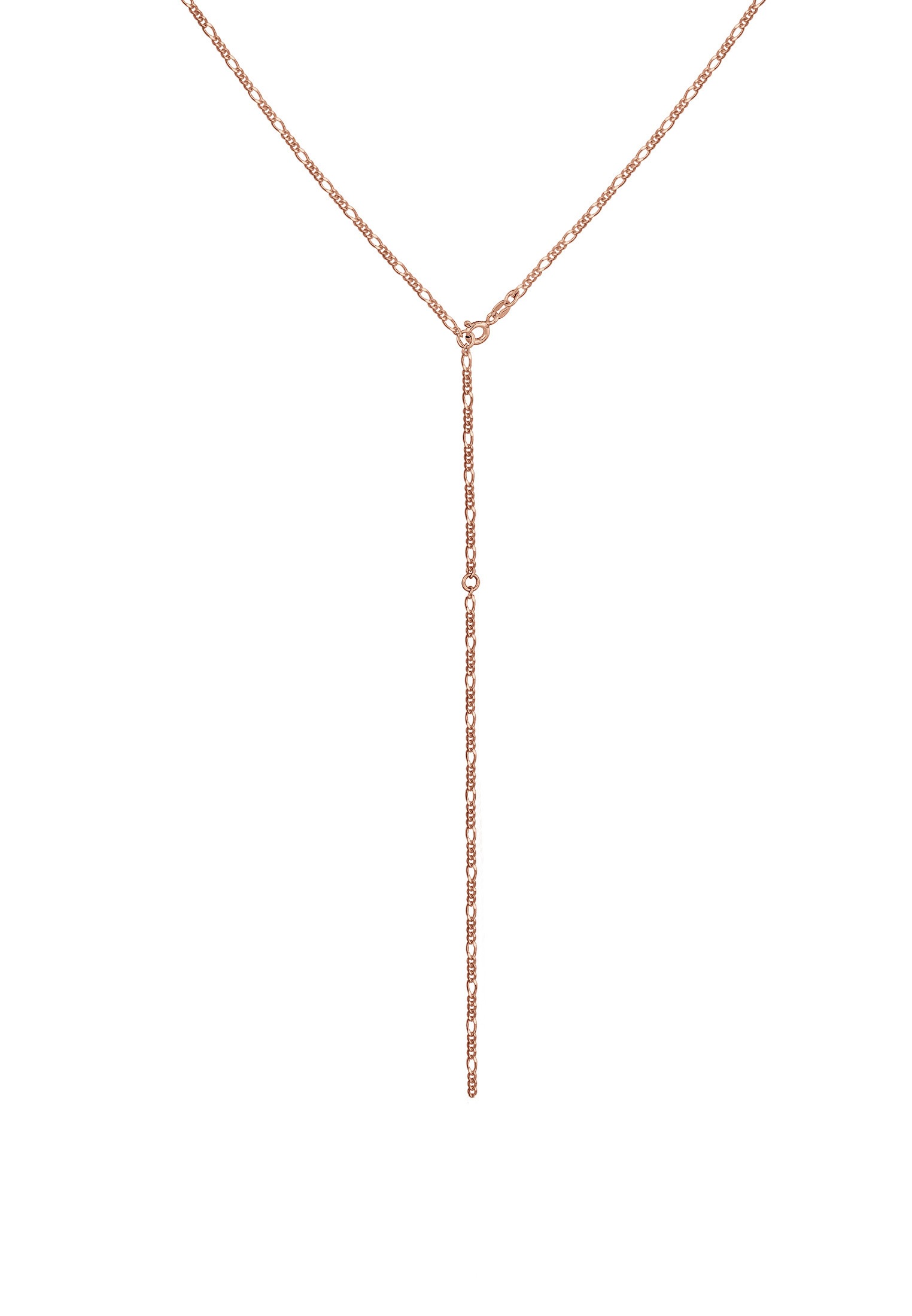 Elli Y-Kette »Halskette Y-Kette Figaro Basic Trend Verstellbar 925 Silber«